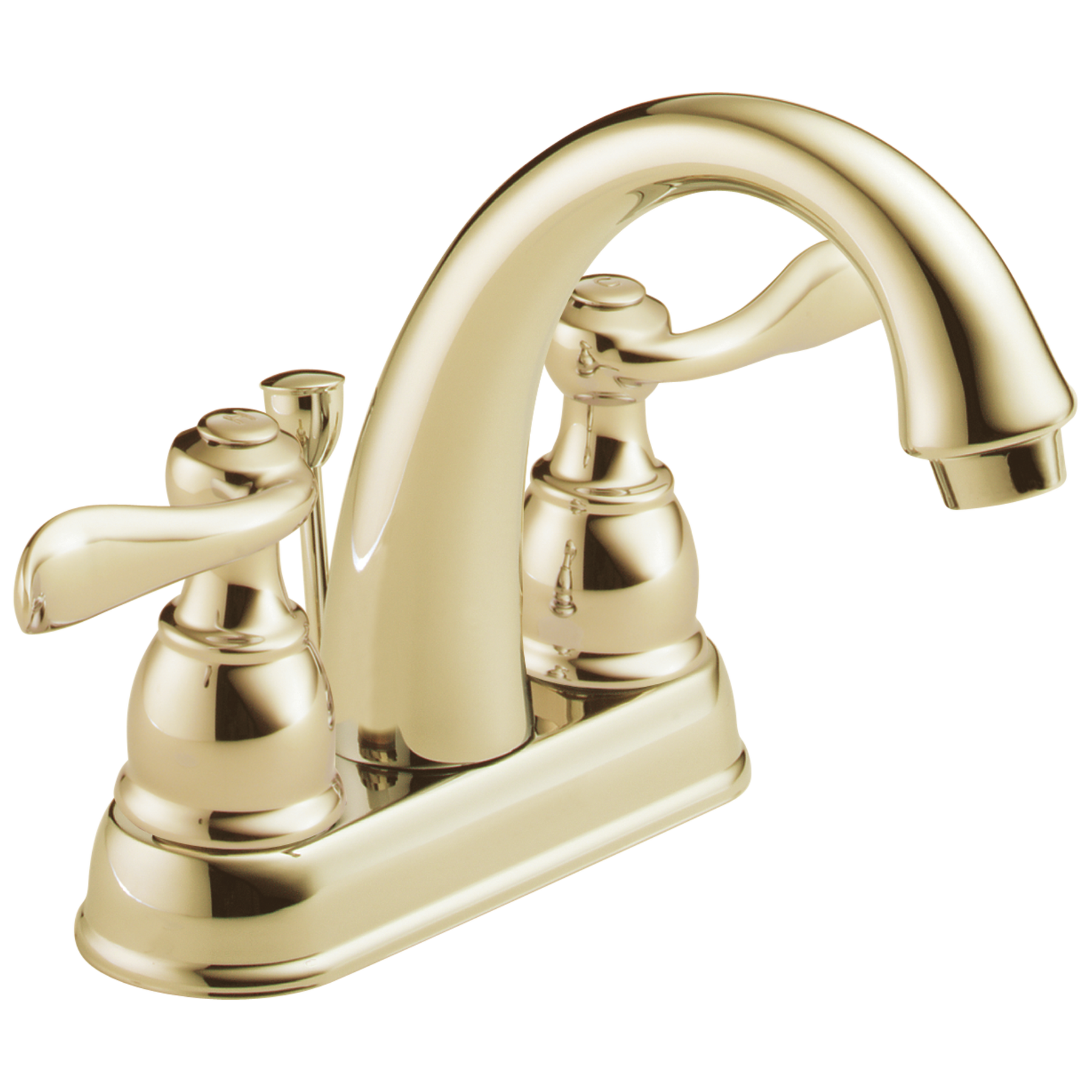 Two Handle Centerset Bathroom Faucet in Polished Brass B2596LF-PB