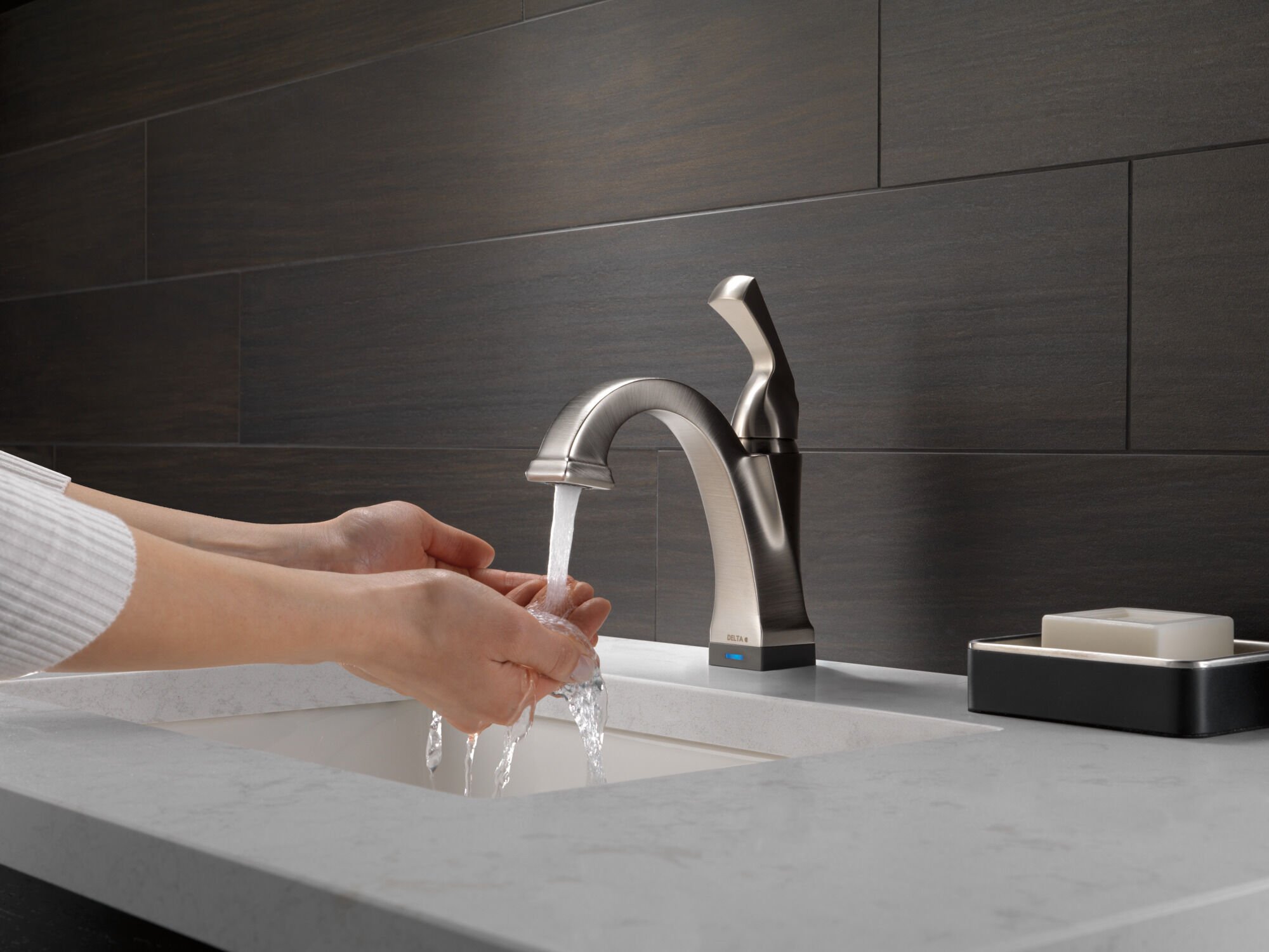 Touch2O® Bathroom Faucet with Touchless Technology in Stainless
