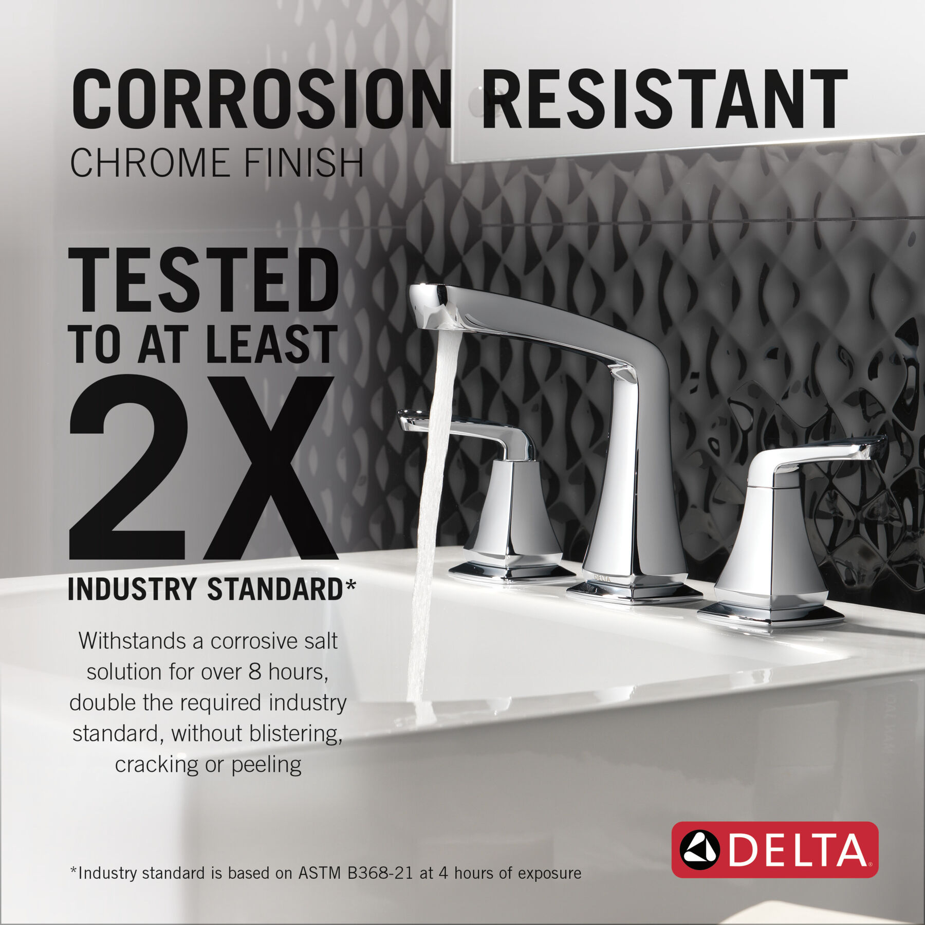 Two Handle Widespread Bathroom Faucet in Chrome 35789LF — thumbnail 3