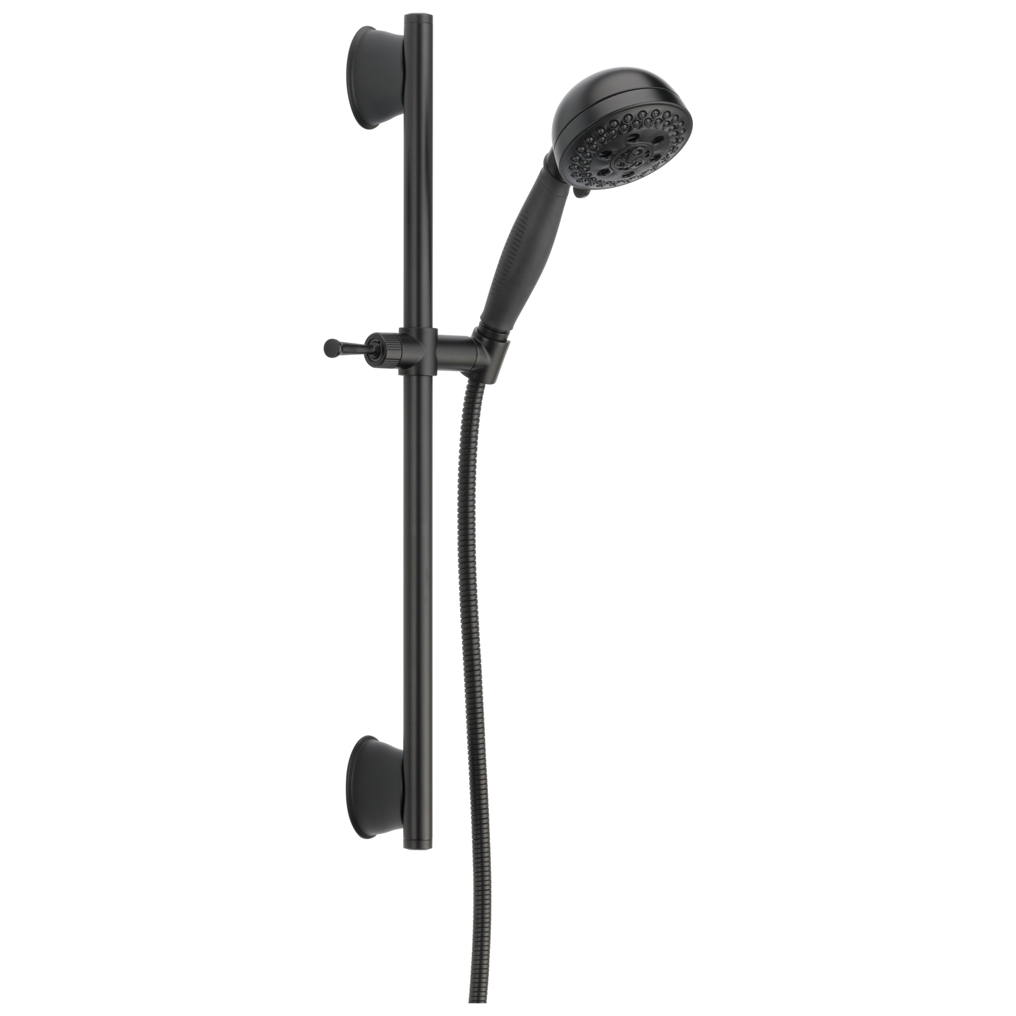 Delta Faucet Universal Showering Components H2Okinetic 5-Setting Slide Bar Hand Shower - Matte Black