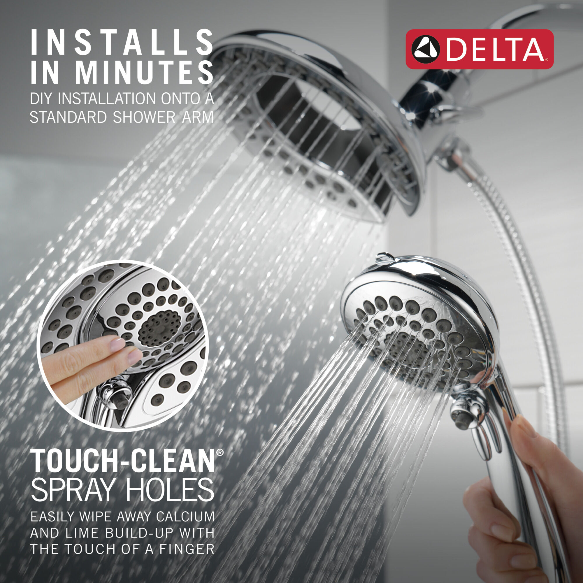 In2ition® 5-Setting Two-In-One Shower