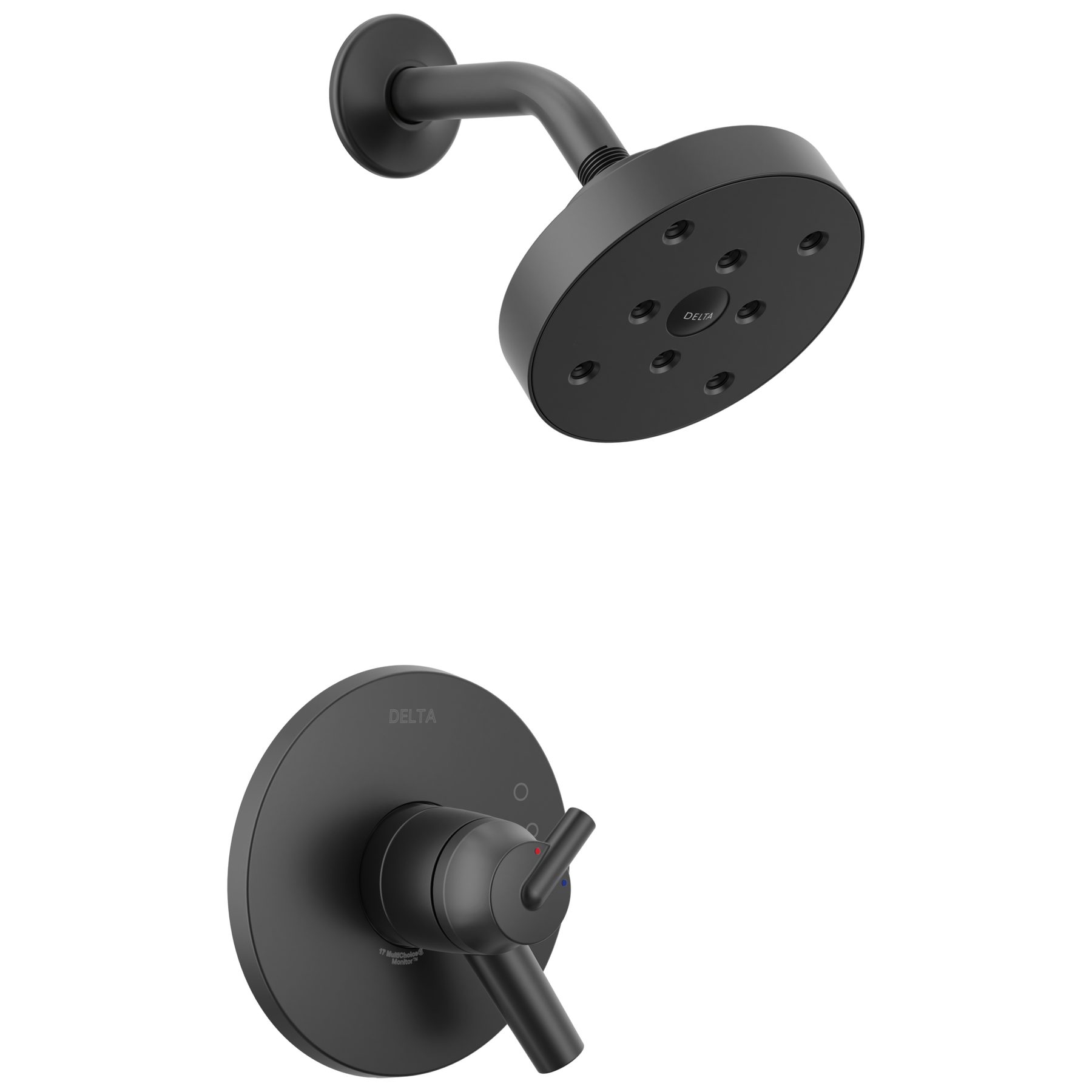 Monitor® 17 Series H2Okinetic® Shower Trim in Matte Black T17259