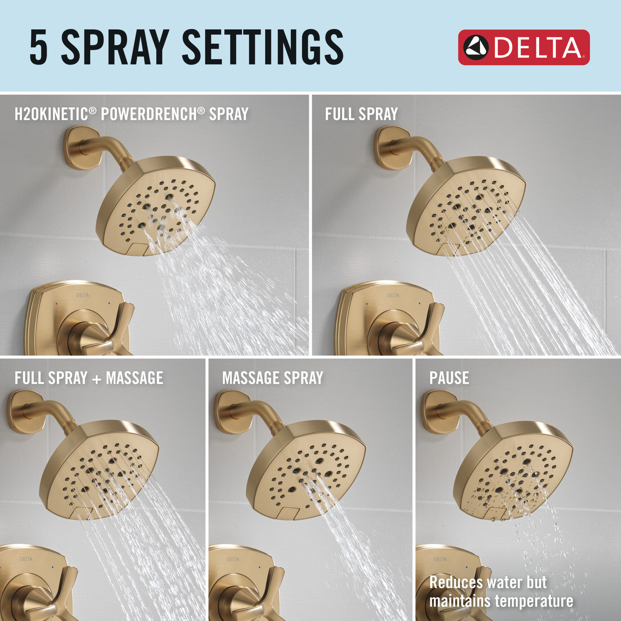 14 Series Tub and Shower in Lumicoat® Champagne Bronze T144766-CZ