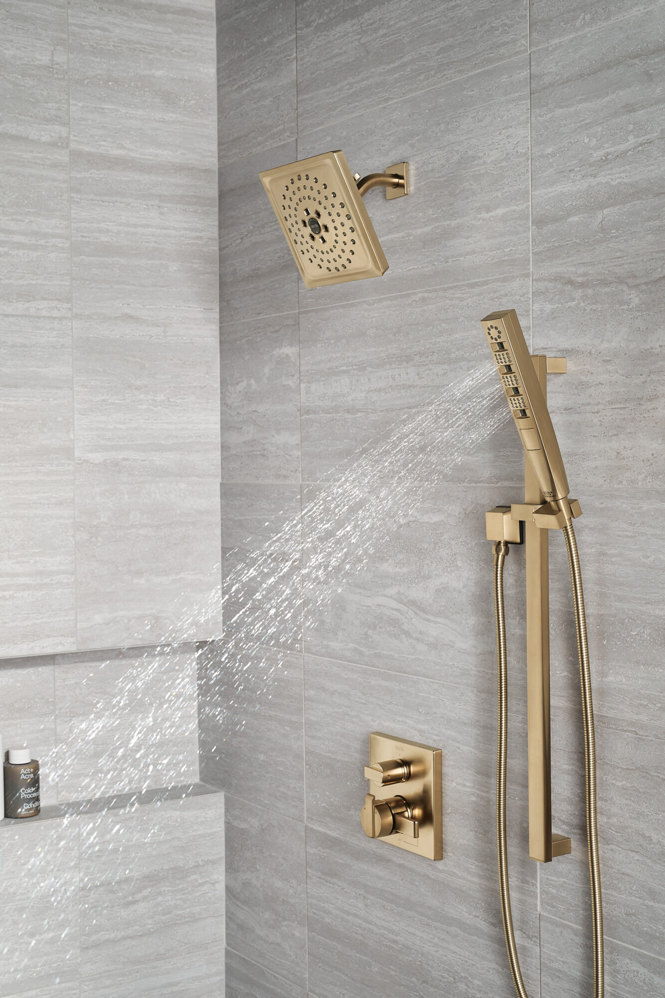 H2Okinetic® 3-Setting Raincan Shower Head (Recertified) in