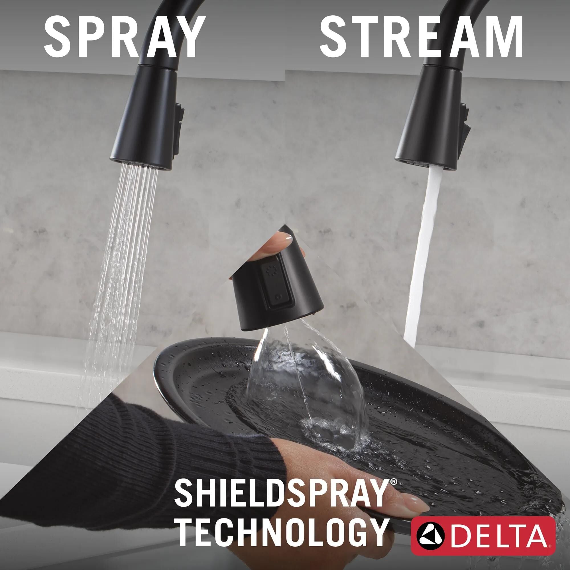 Single Handle Pull-Down Kitchen Faucet with Soap Dispenser and