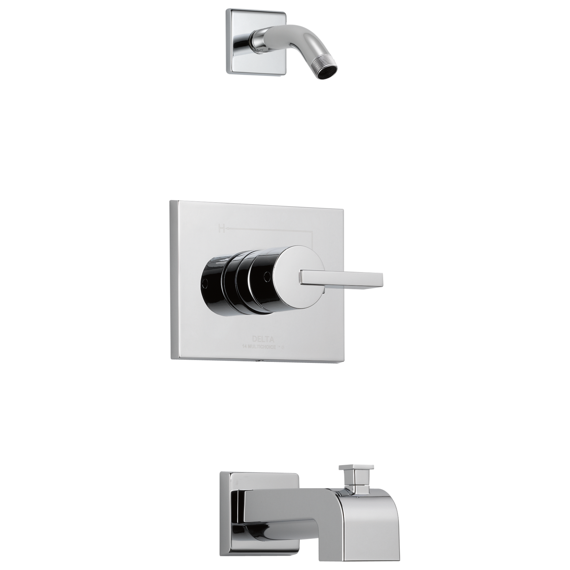 Delta Faucet Vero Monitor 14 Series Tub & Shower Trim - Less Head - Chrome