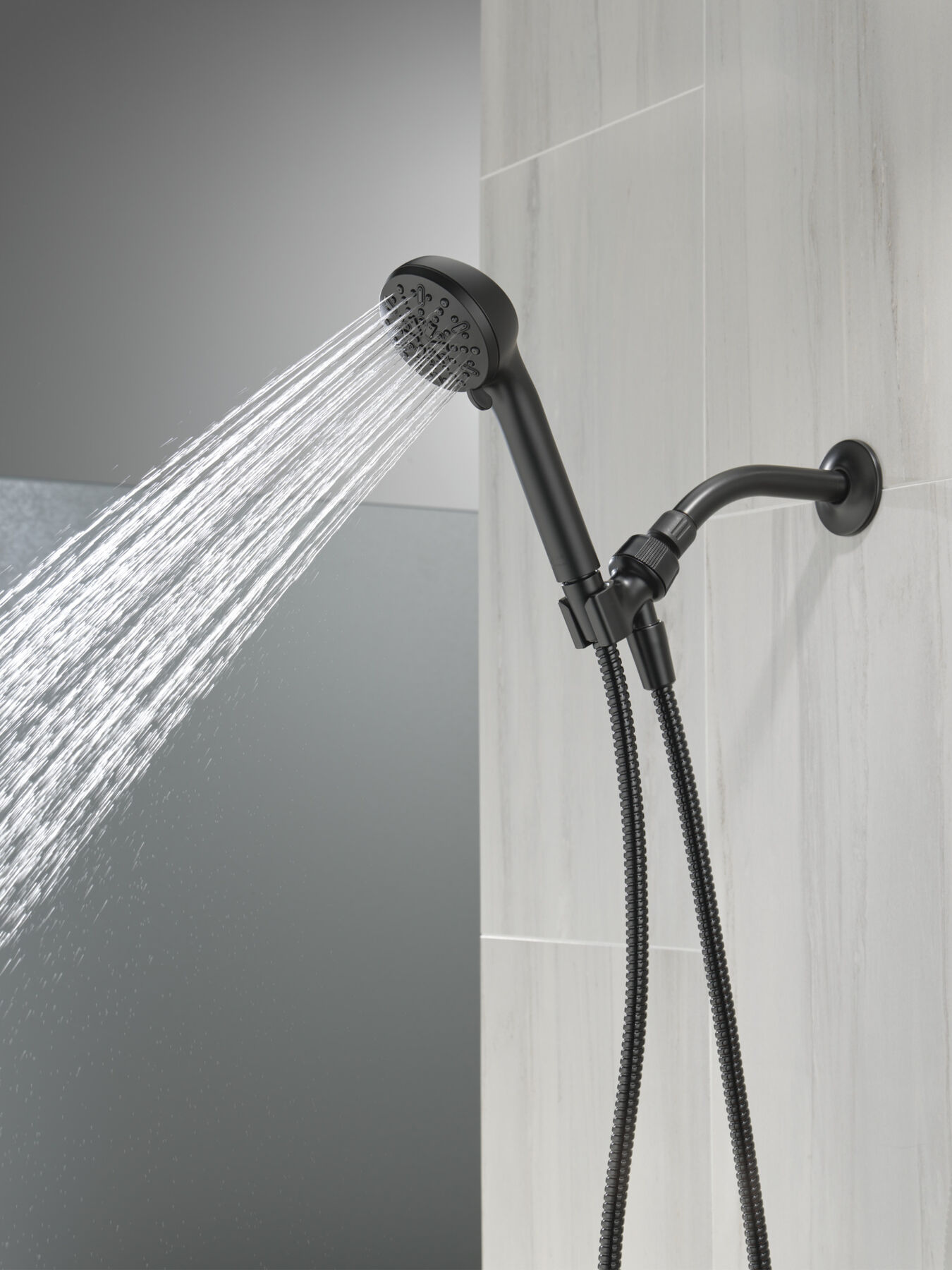 4Setting Hand Shower in Matte Black 75413BL Delta Faucet