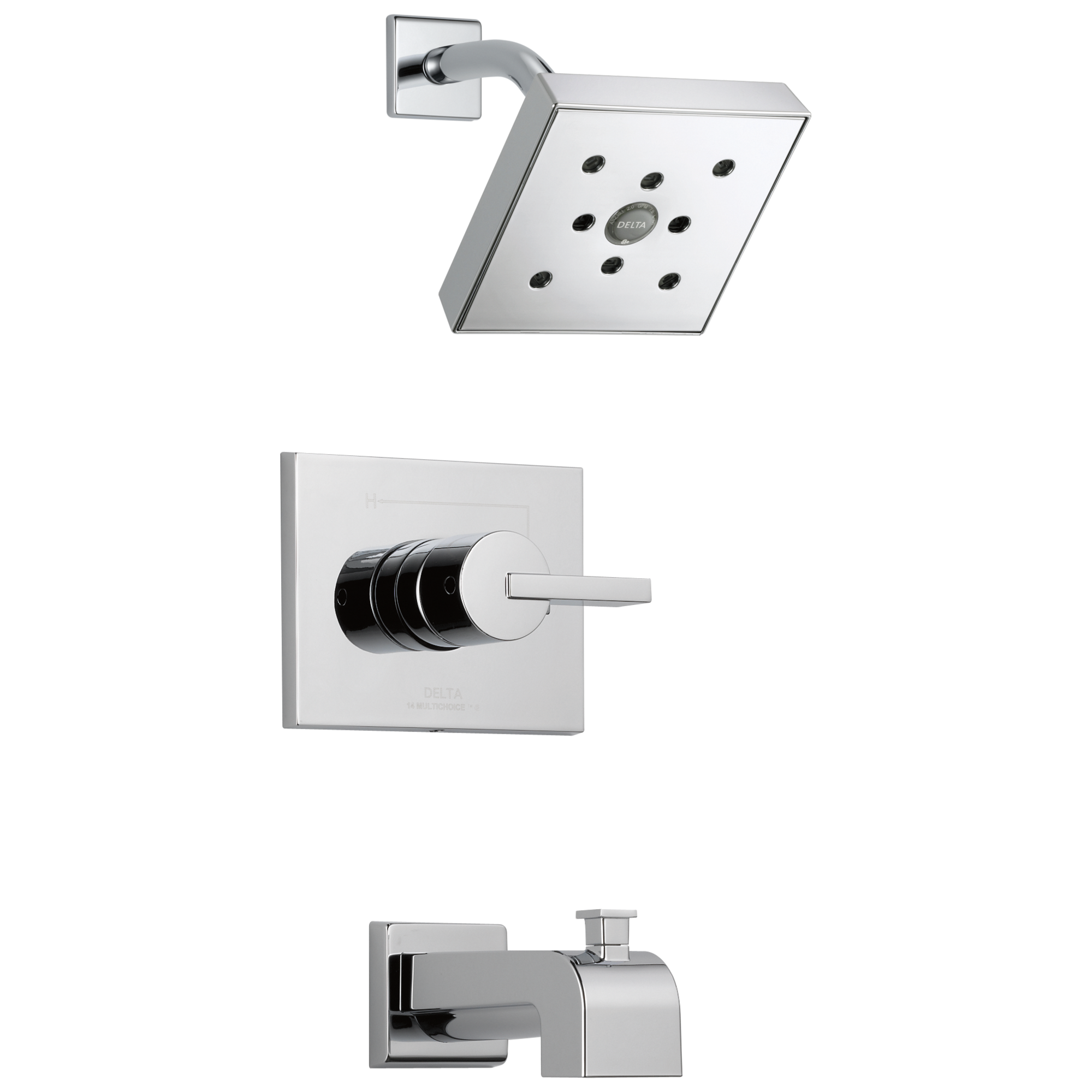 Delta Faucet Vero Monitor 14 Series H2OKineticTub & Shower Trim - Chrome