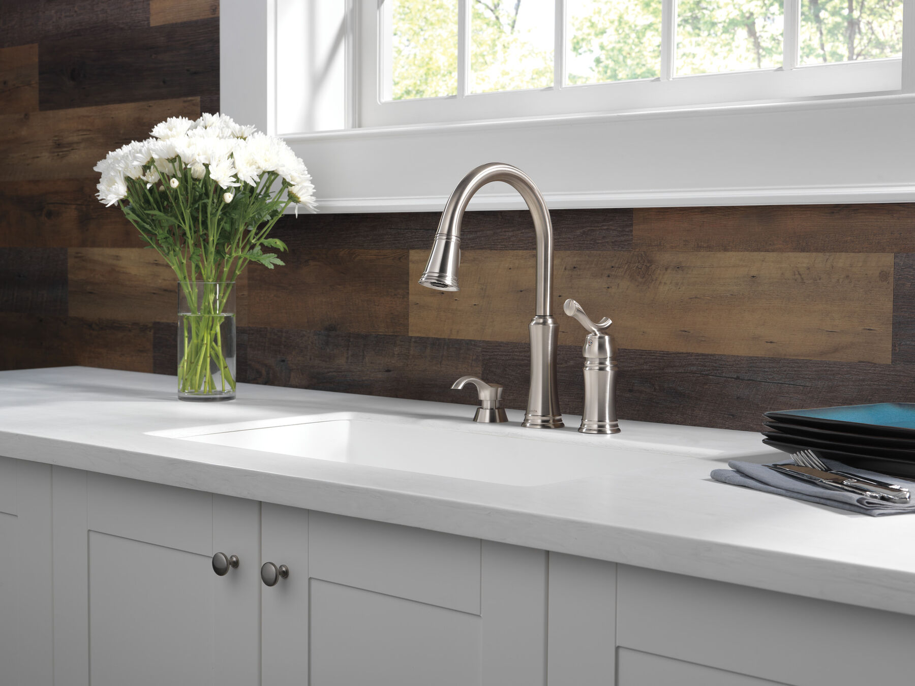 PullDown Kitchen Faucet with Soap Dispenser in Stainless 59963SSSD