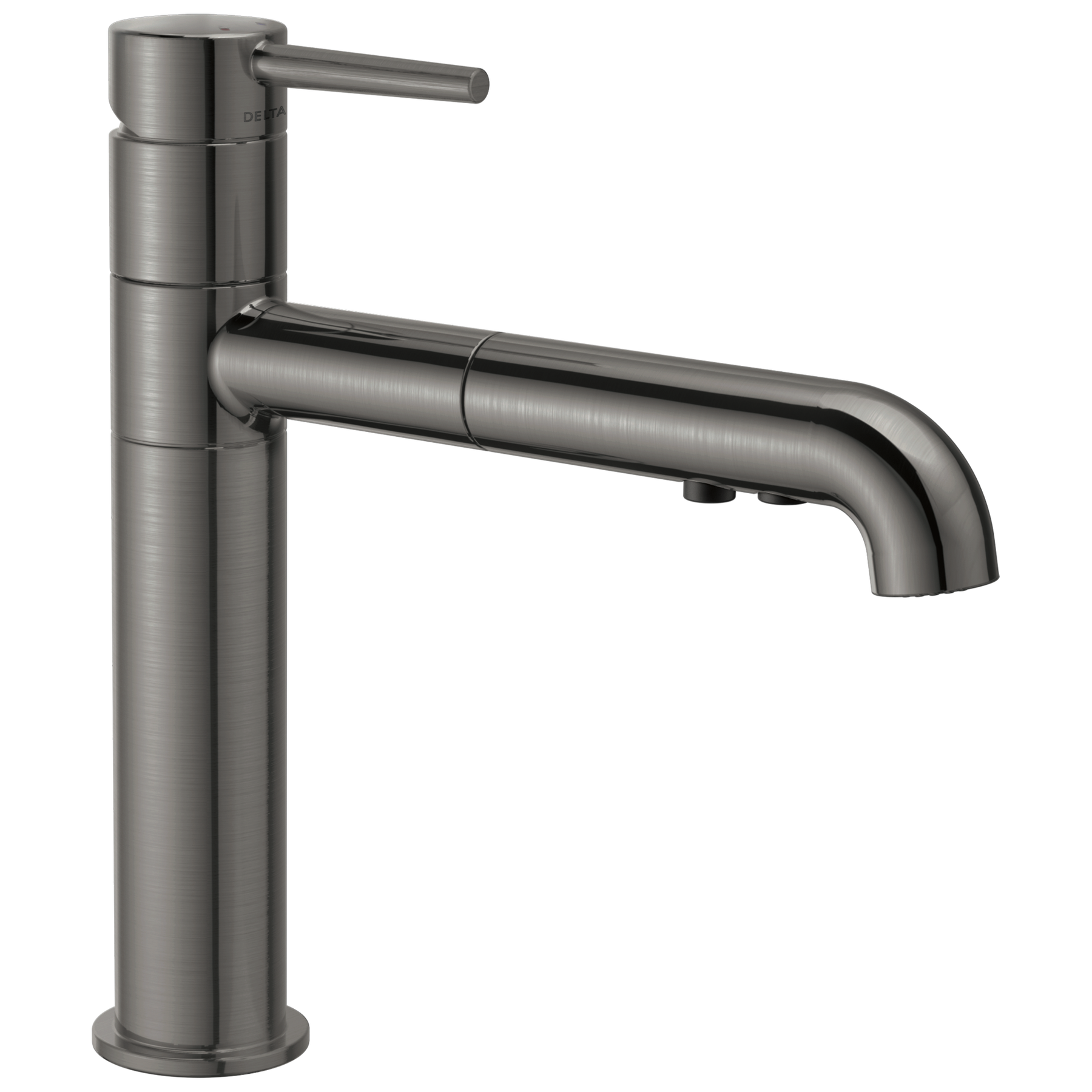 Single Handle Pull-Out Kitchen Faucet in Black Stainless 4159-KS