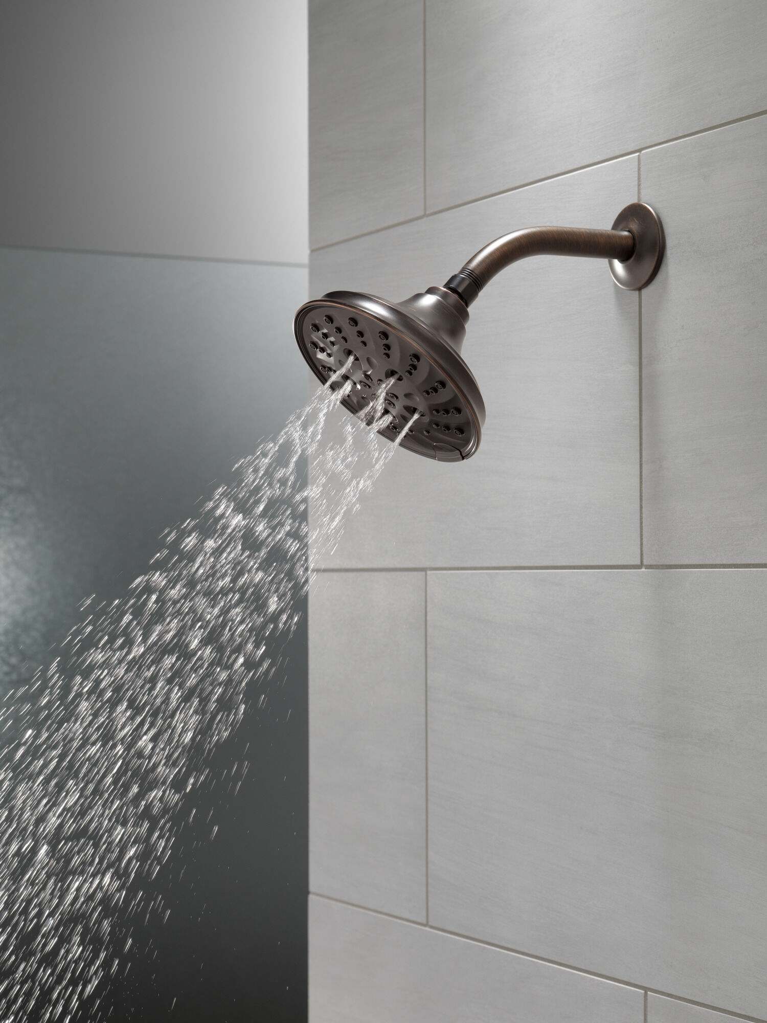 H2Okinetic® 5-Setting Traditional Raincan Shower Head in Venetian