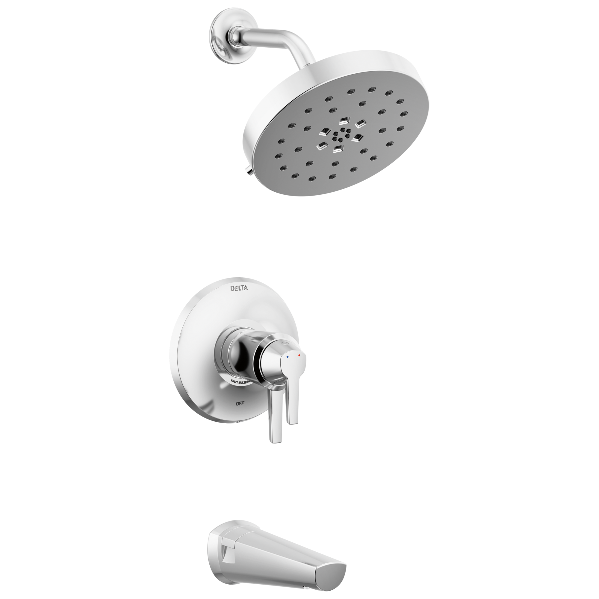 Delta Faucet Galeone 17T S Tub Shower Trim with Ultrasoak - Lumicoat Chrome