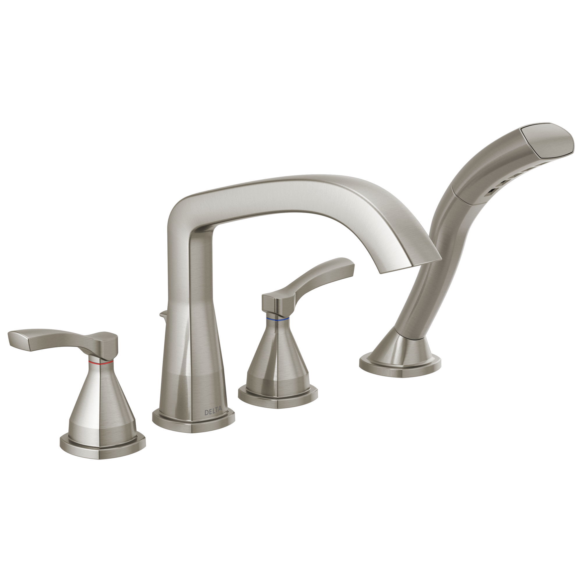 Delta Faucet Stryke Roman Tub Trim With Hand Shower - Lumicoat - Stainless