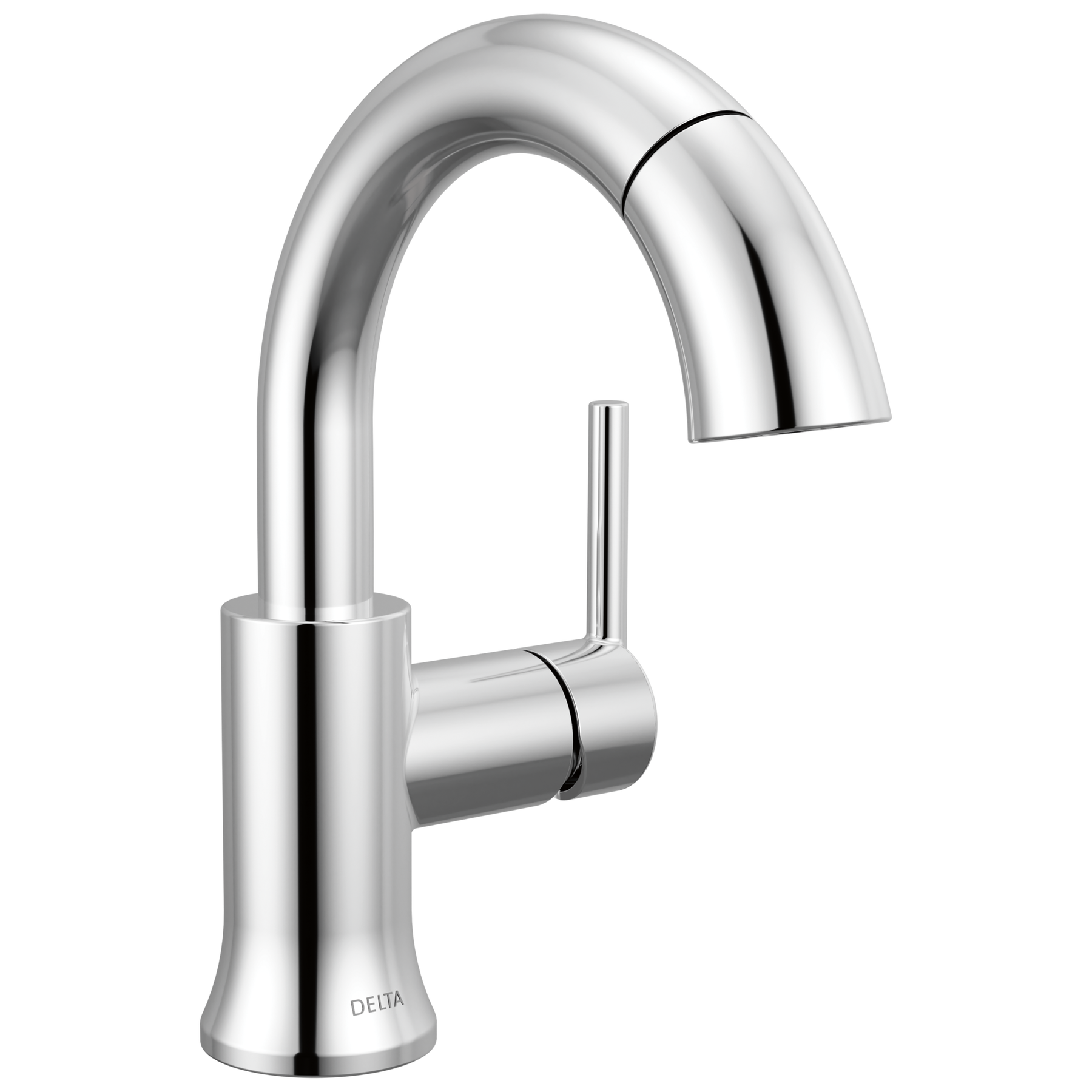 Single Handle Pull-Down Bathroom Faucet in Chrome — image 1