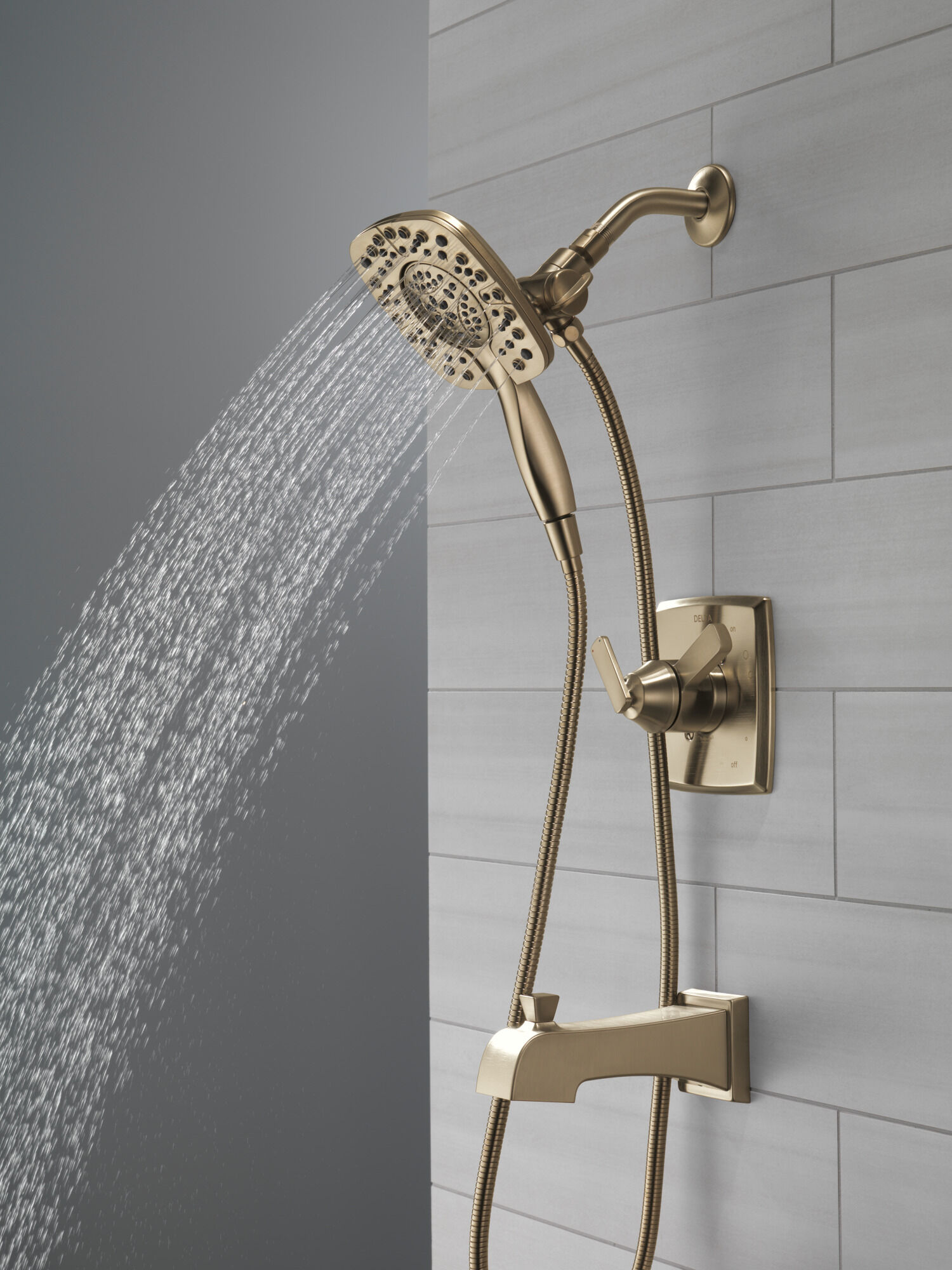 Monitor® 17 Series Shower Trim with In2ition® Two-in-One Shower in