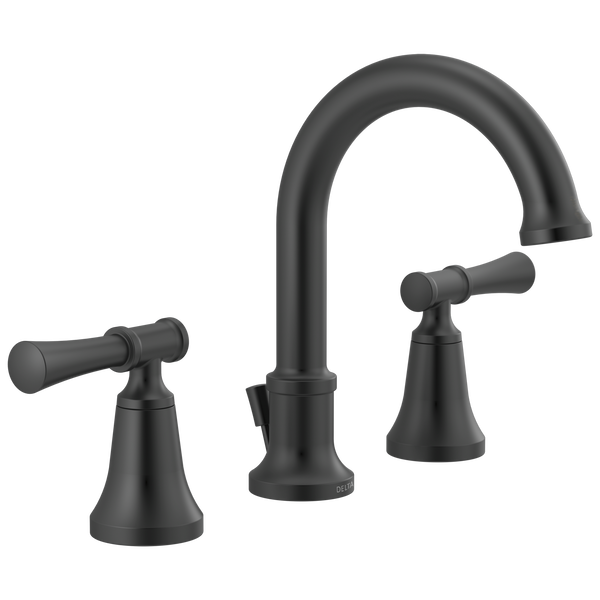 Two Handle Widespread Bathroom Faucet (Recertified) in Matte Black