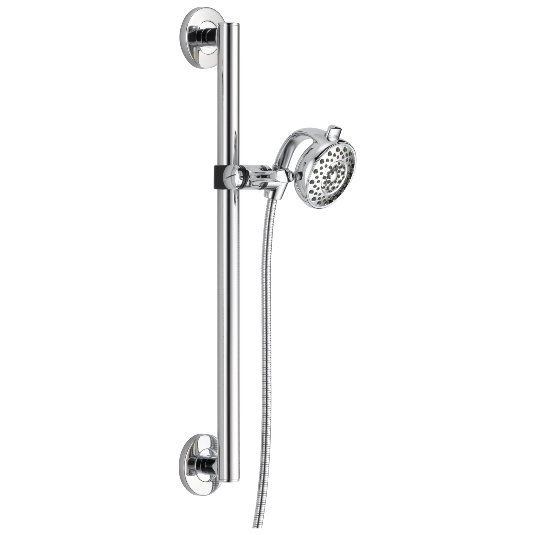 Palm® Hand Shower with Contemporary Slide Bar / Grab Bar in Chrome