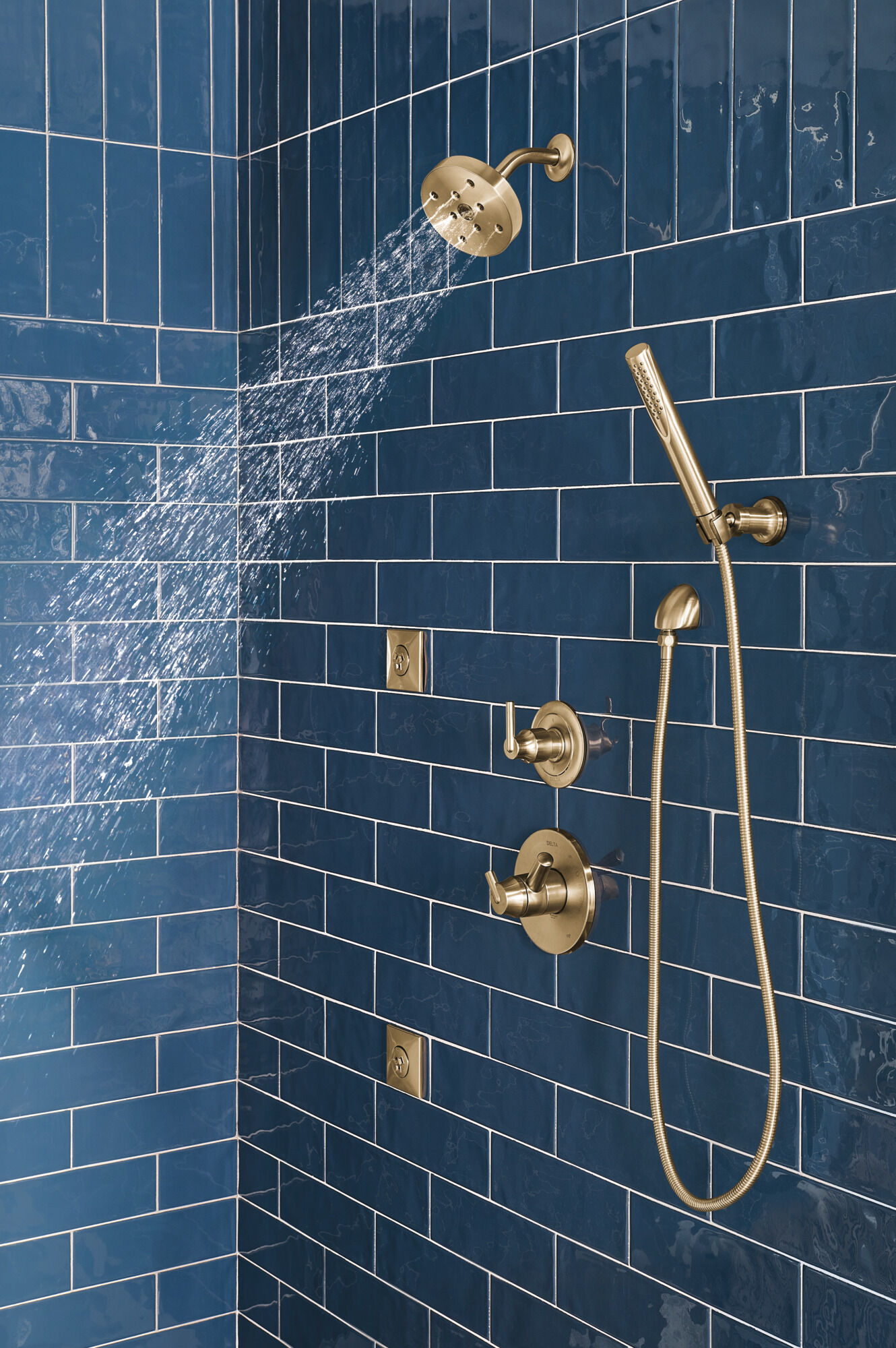 6-Setting 3-Port Diverter Trim in Champagne Bronze T11959-CZ