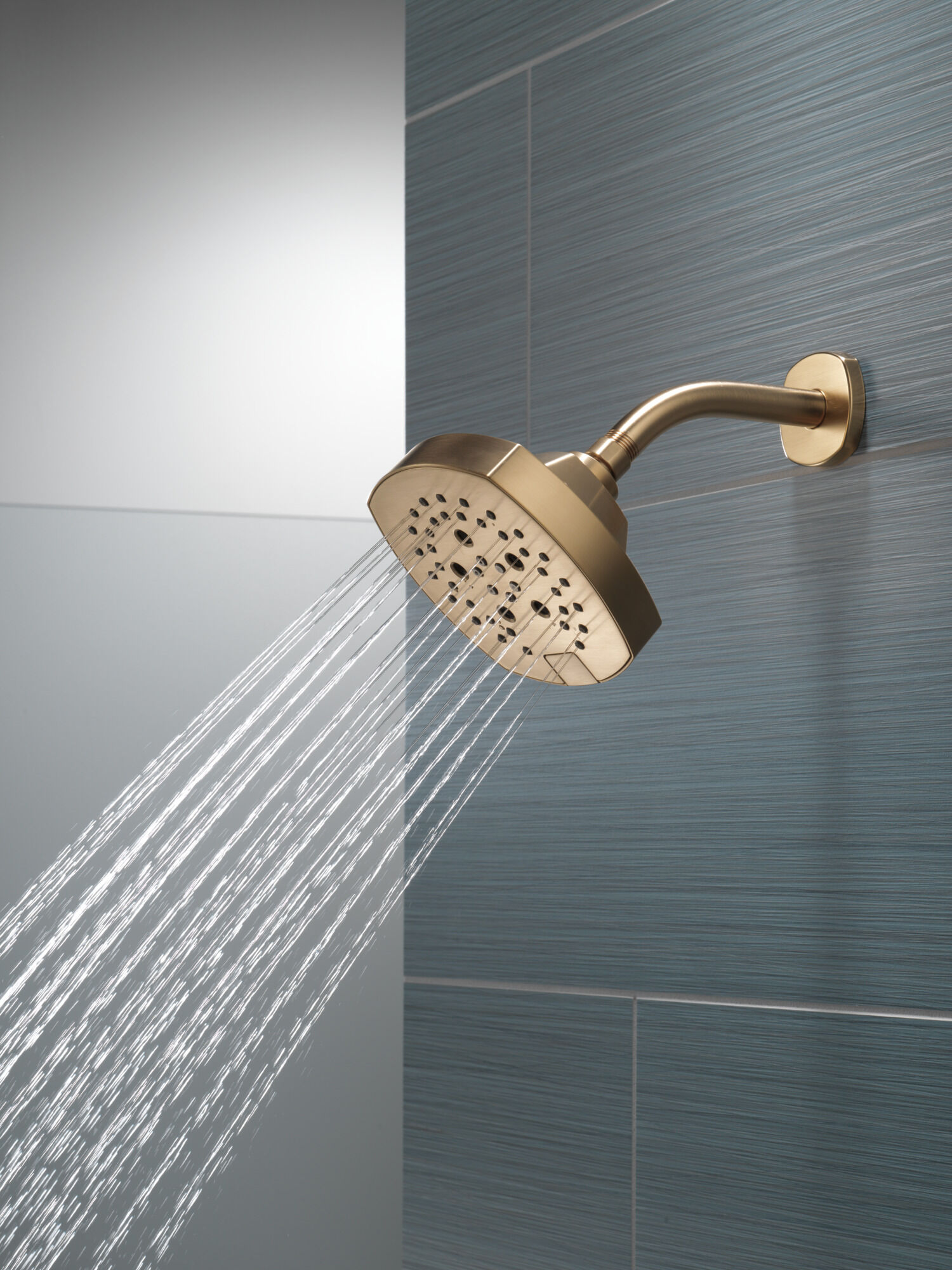 H2Okinetic® 5-Setting Shower Head in Lumicoat® Champagne Bronze