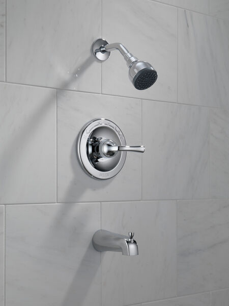 Shower In Chrome B114900 Delta Faucet, How To Repair A Single Handle Delta Bathtub Faucet