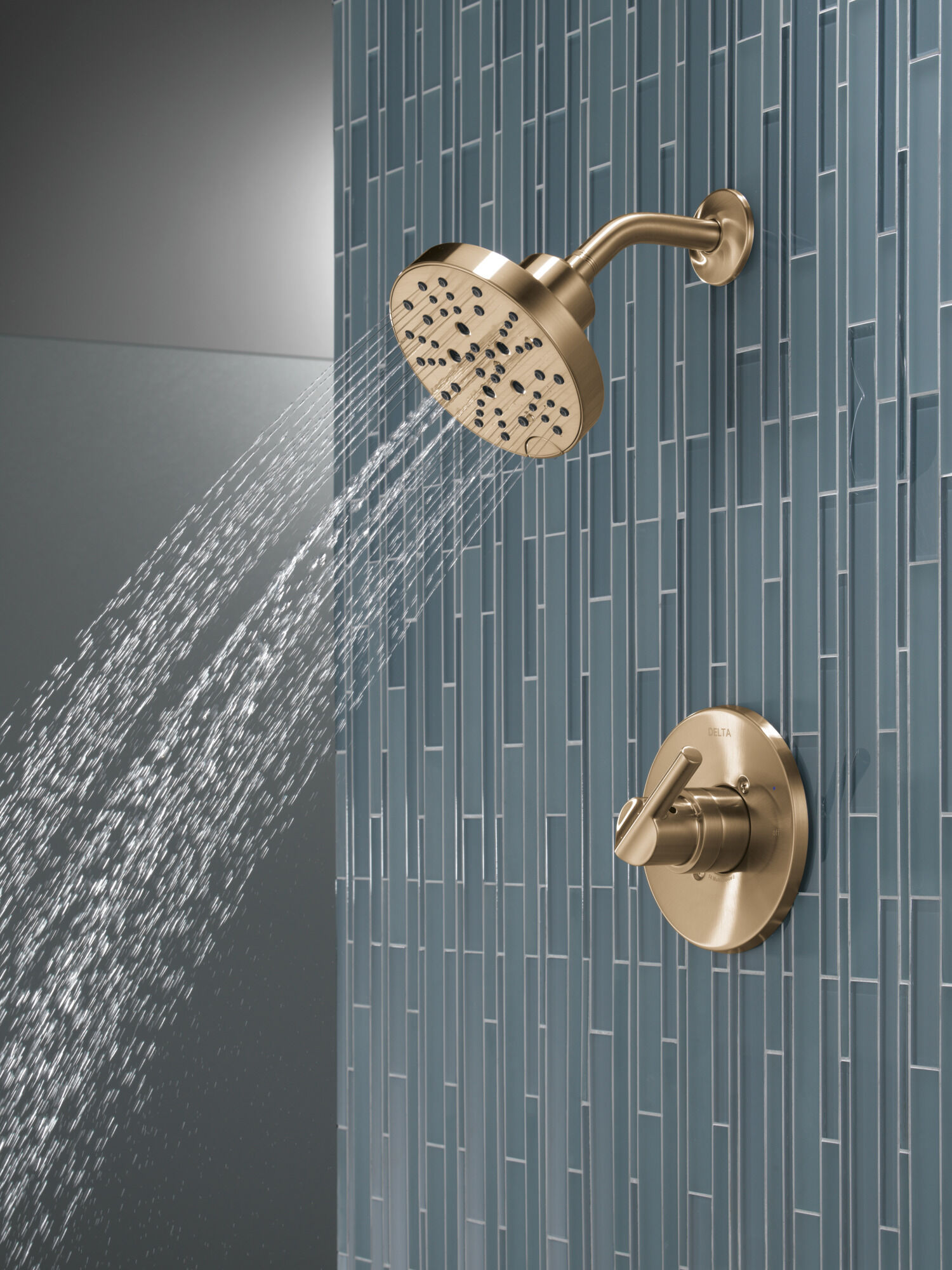 Shower Rough & Trim 1L 14S (Recertified) in Champagne Bronze