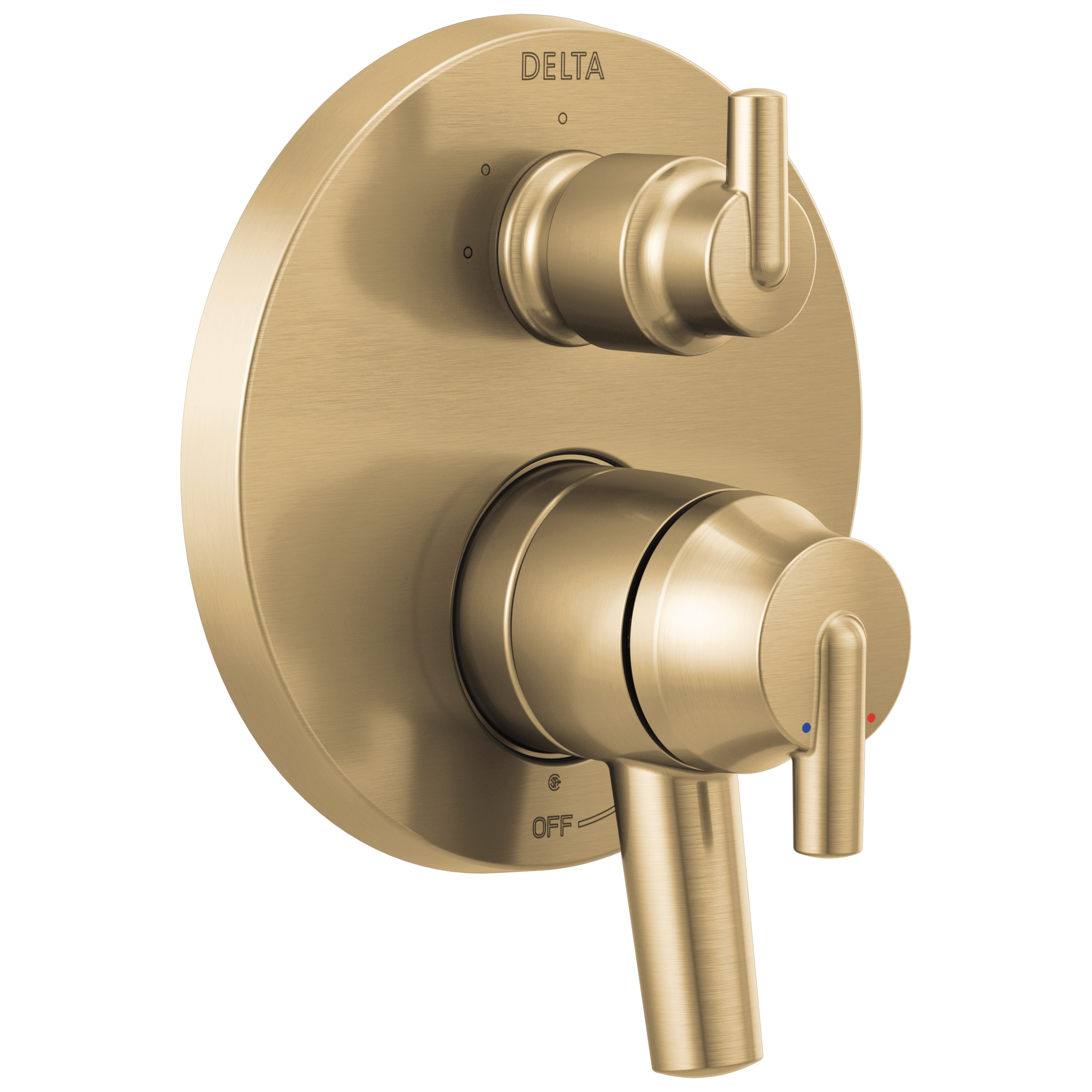 Delta Faucet Trinsic Contemporary Monitor 17 Series Valve Trim with 3-Setting Integrated Diverter - Champagne Bronze