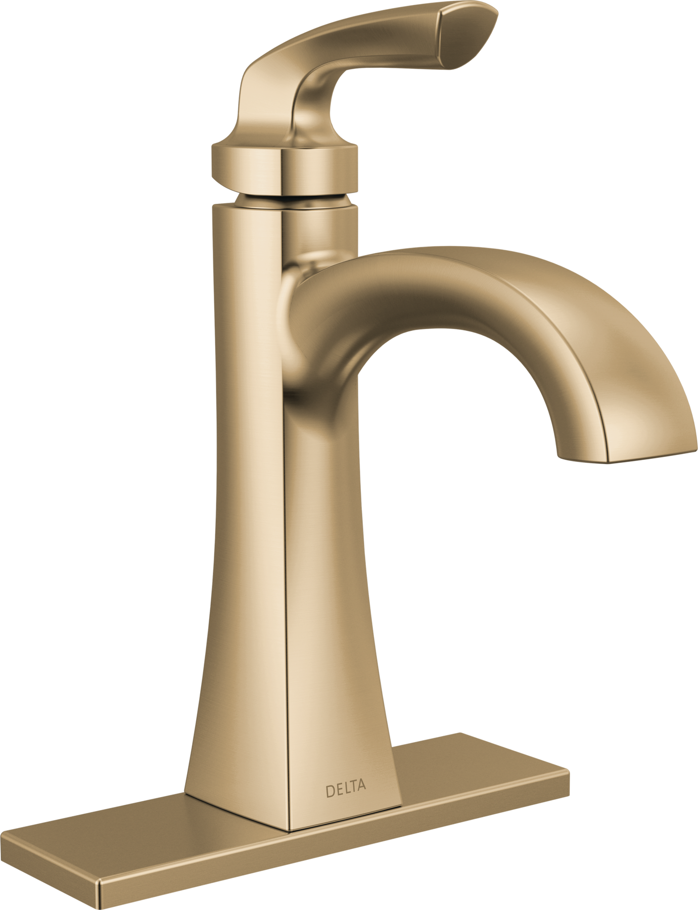 Chapado en Laton ゴールド　D Single Handle Bathroom Faucet in Champagne Bronze 15895LF-CZ
