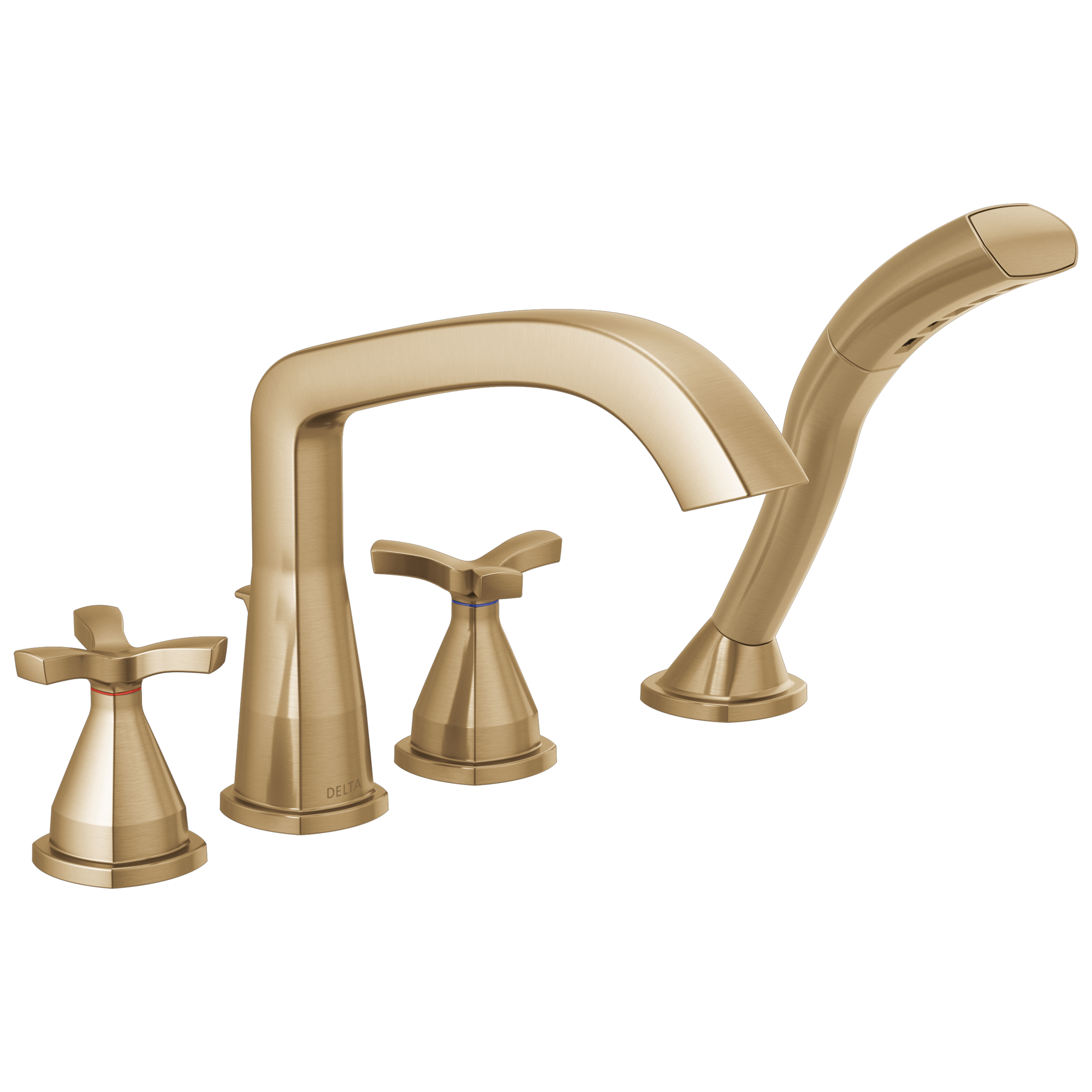 Delta Faucet Stryke Roman Tub Trim With Hand Shower - Lumicoat Champagne - Bronze
