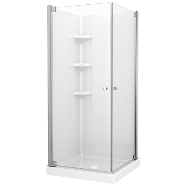 32” x 32” Corner Shower Enclosure in Chrome B1143063232PC Delta Faucet