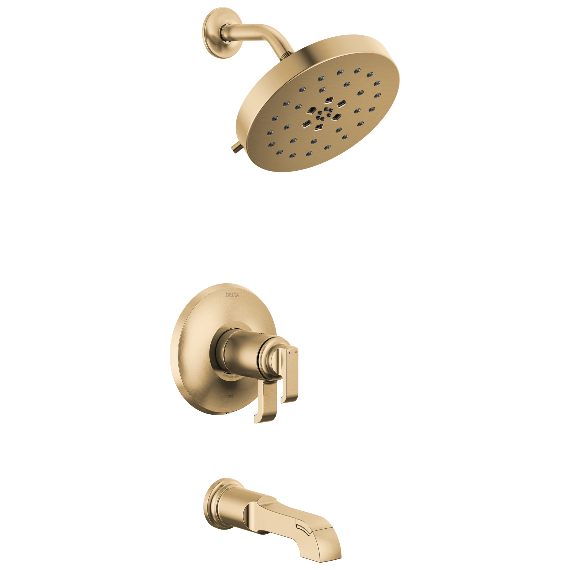 Delta Faucet Tetrae 17T Series Tub Shower Trim - Lumicoat Champagne Bronze