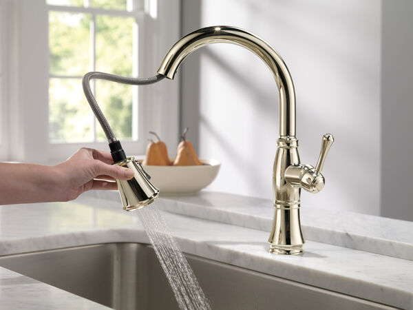 Single Handle Pull-Down Kitchen Faucet with ShieldSpray® Technology