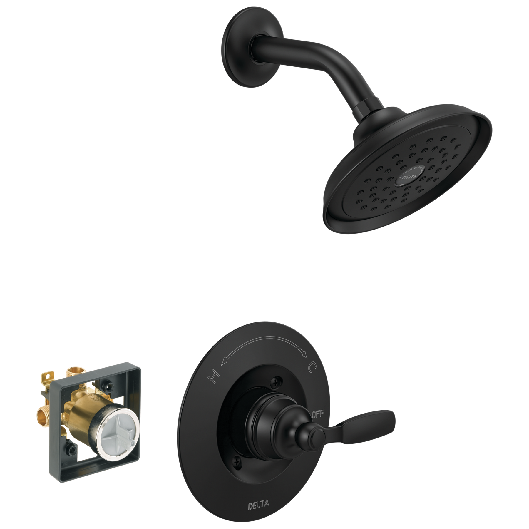 Shower Trim with Universal High Flow Rough Bundle - 14 Series