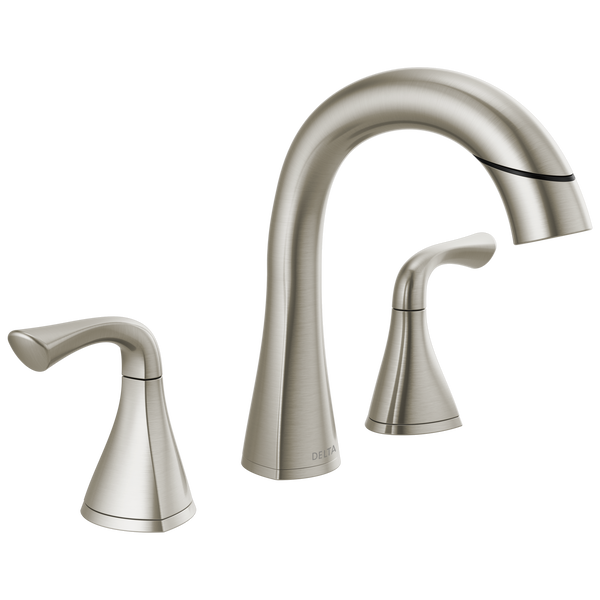 Two Handle Widespread Pull-Down Bathroom Faucet
