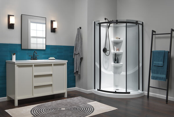 Shower Hooks for Towels Bathroom up Convenient Curved Design Rack