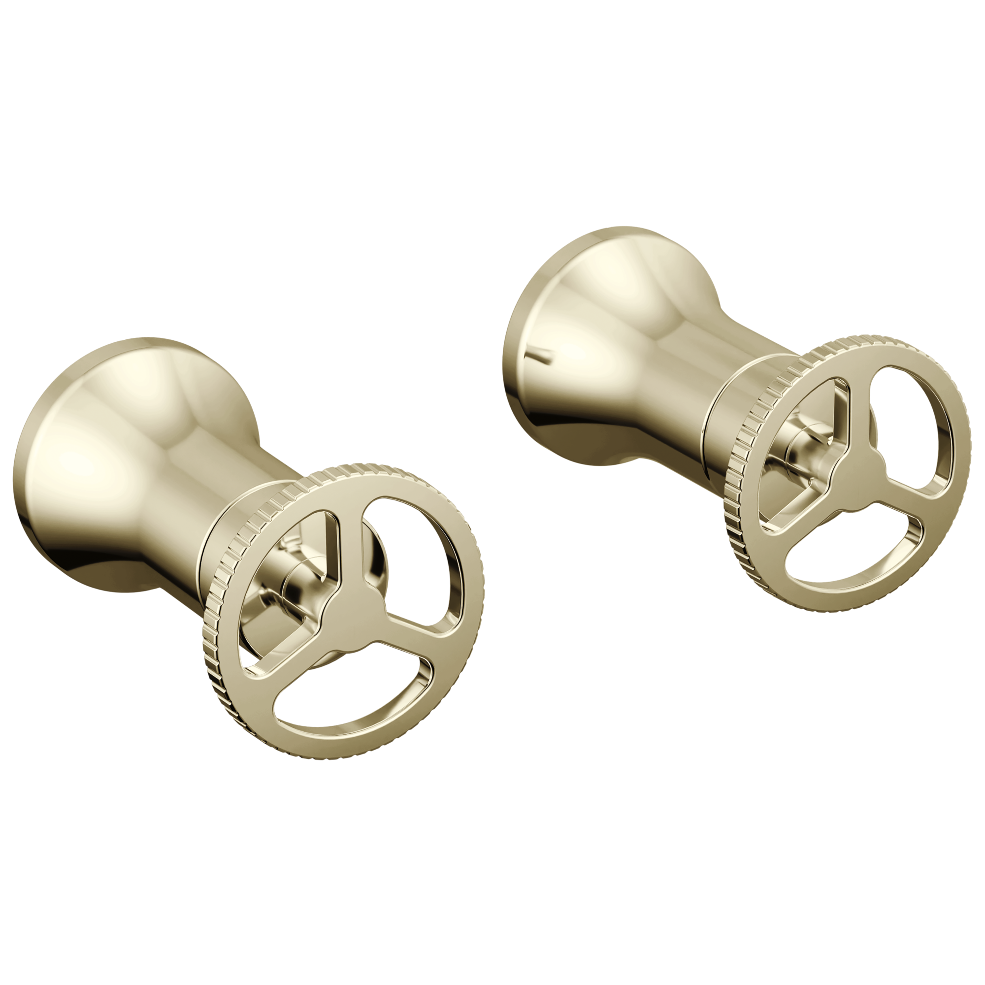 Delta Faucet Trinsic Wheel Handle - Wall Mount Lav - Polished Nickel