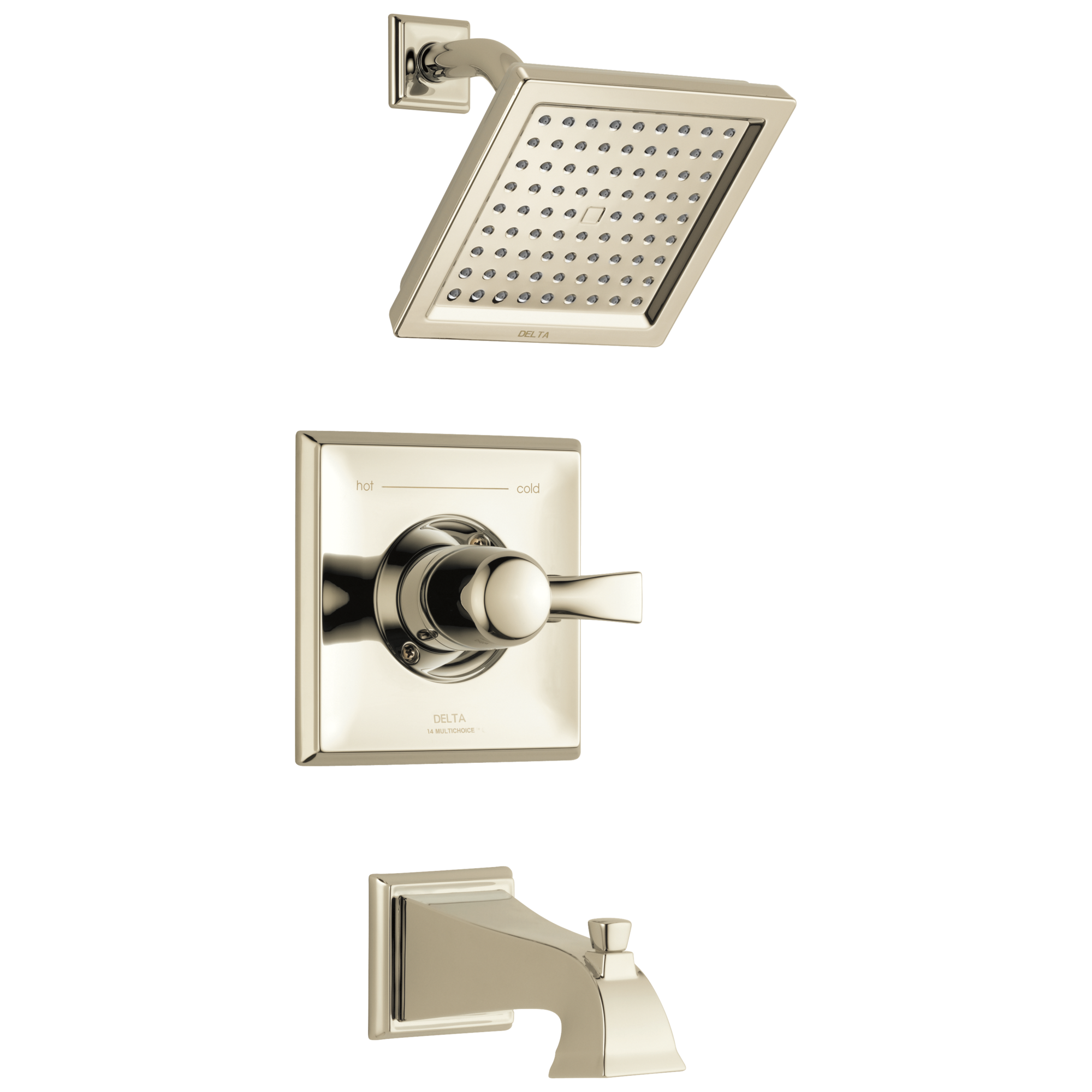 Delta Faucet DrydenE Monitor 14 Series Tub & Shower Trim - Polished Nickel
