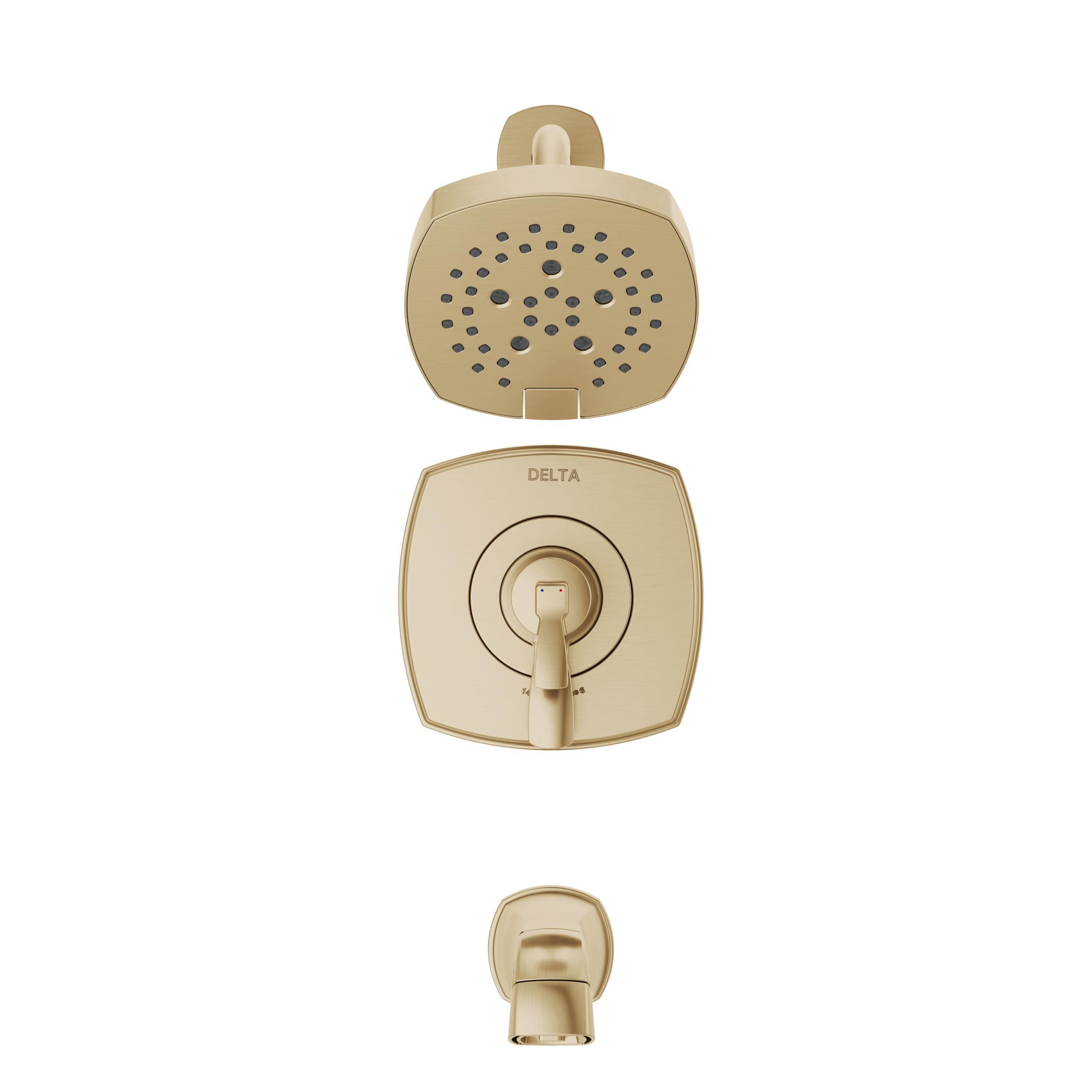 スミレpi017 17 Series Tub and Shower Only in Lumicoat® Champagne Bronze T17476