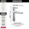 Single Handle Bathroom Faucet in Lumicoat® Chrome 571-PR-MPU-DST ...