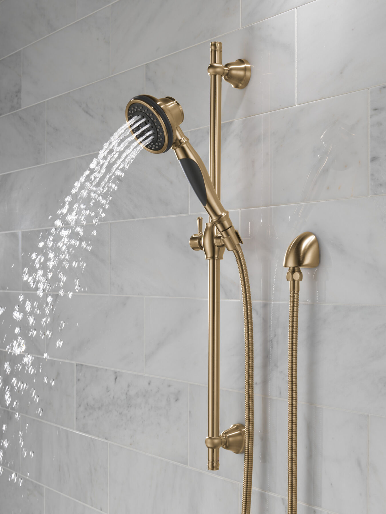 Premium 3Setting Slide Bar Hand Shower in Champagne Bronze 57021CZ