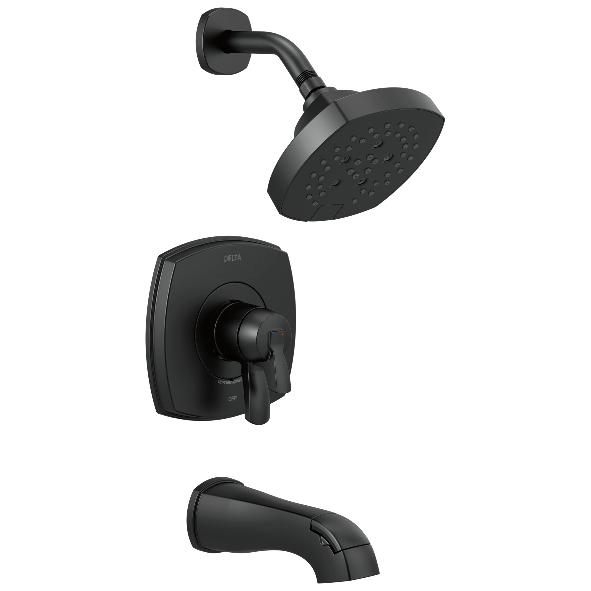 Delta Faucet Stryke 17 Series Tub And Shower Only - - Matte Black