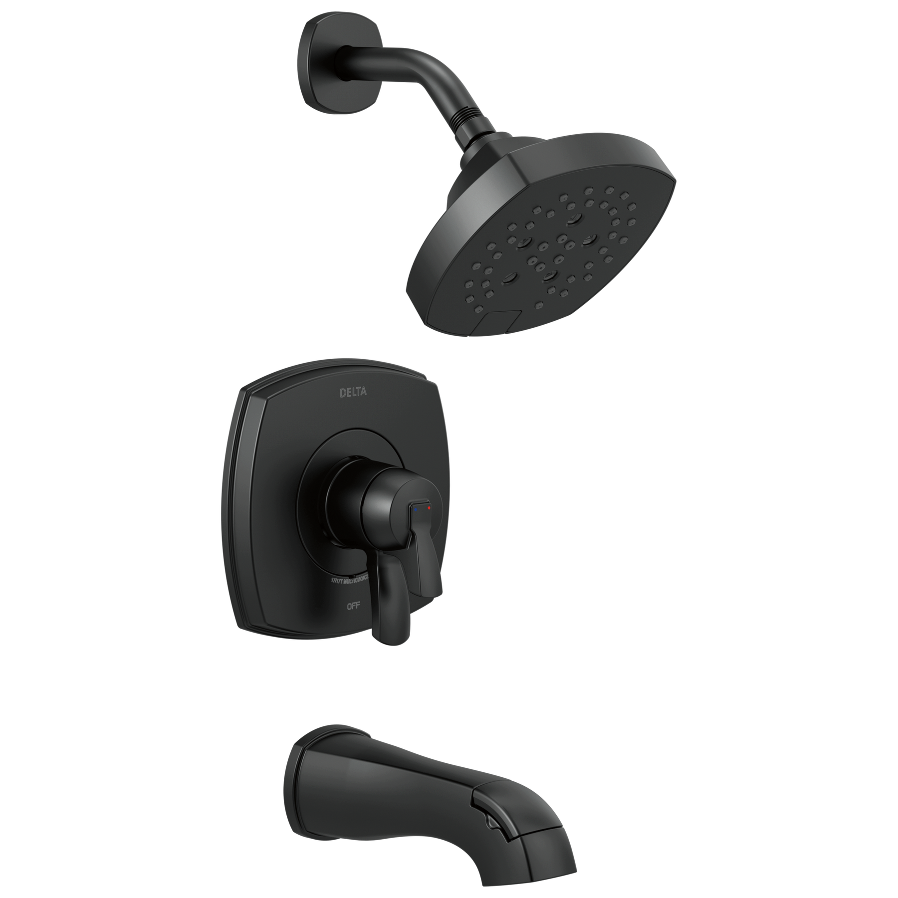 17 Series Tub and Shower Only in Matte Black T17476-BL | Delta Faucet