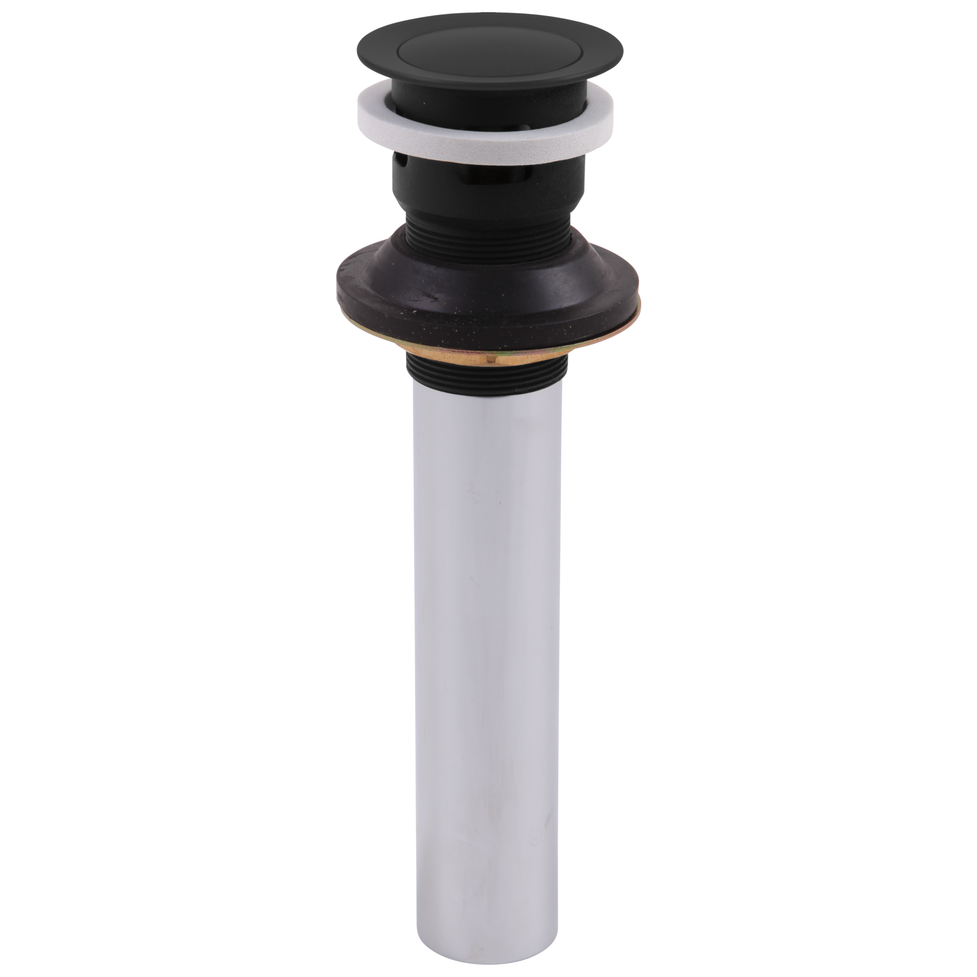 Delta Faucet Push Pop-Up Sink Drain - With Overflow in Matte Black