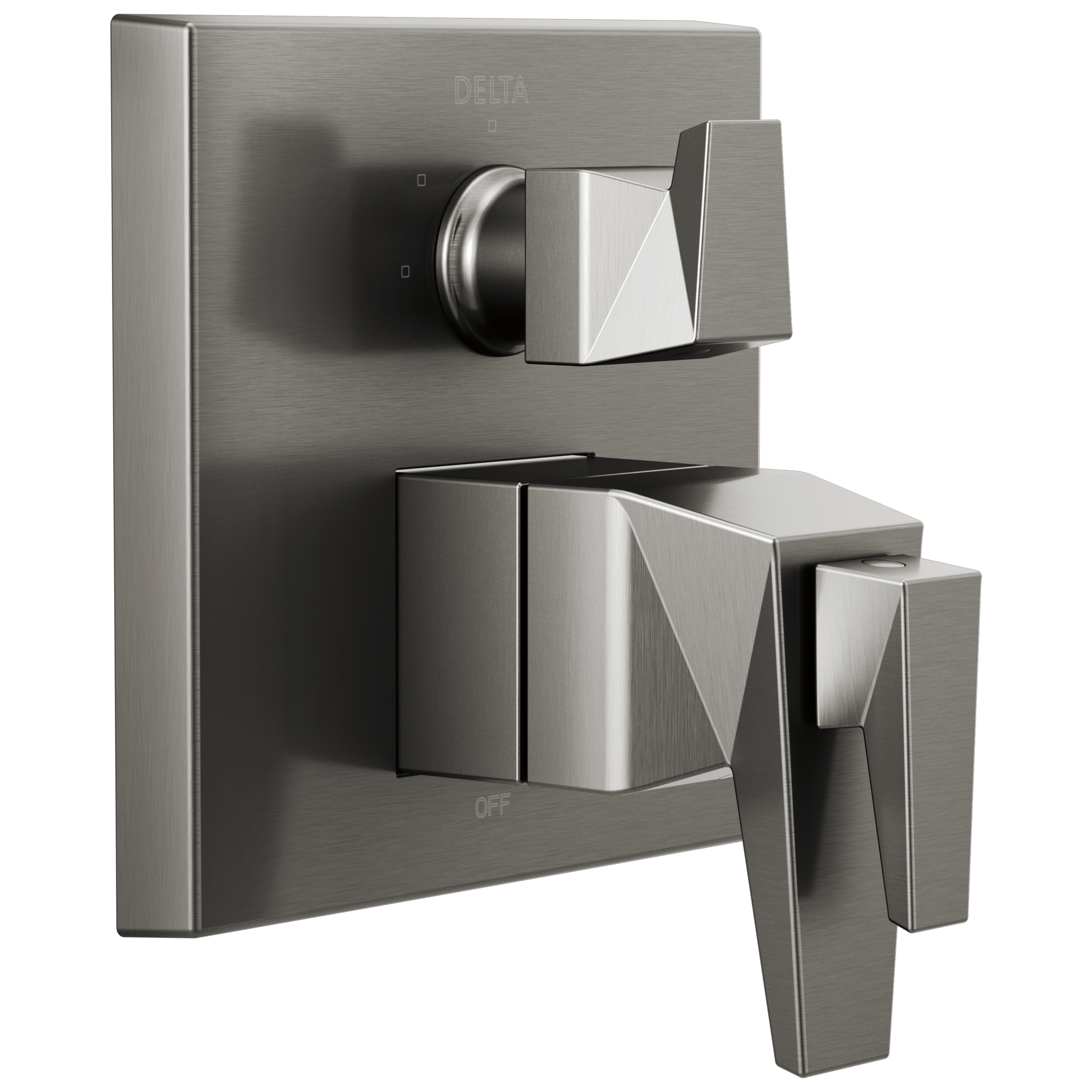 Delta Faucet TrillianE Two-Handle Monitor 17T Series Valve Trim with 3-Setting Diverter - Lumicoat Black Stainless