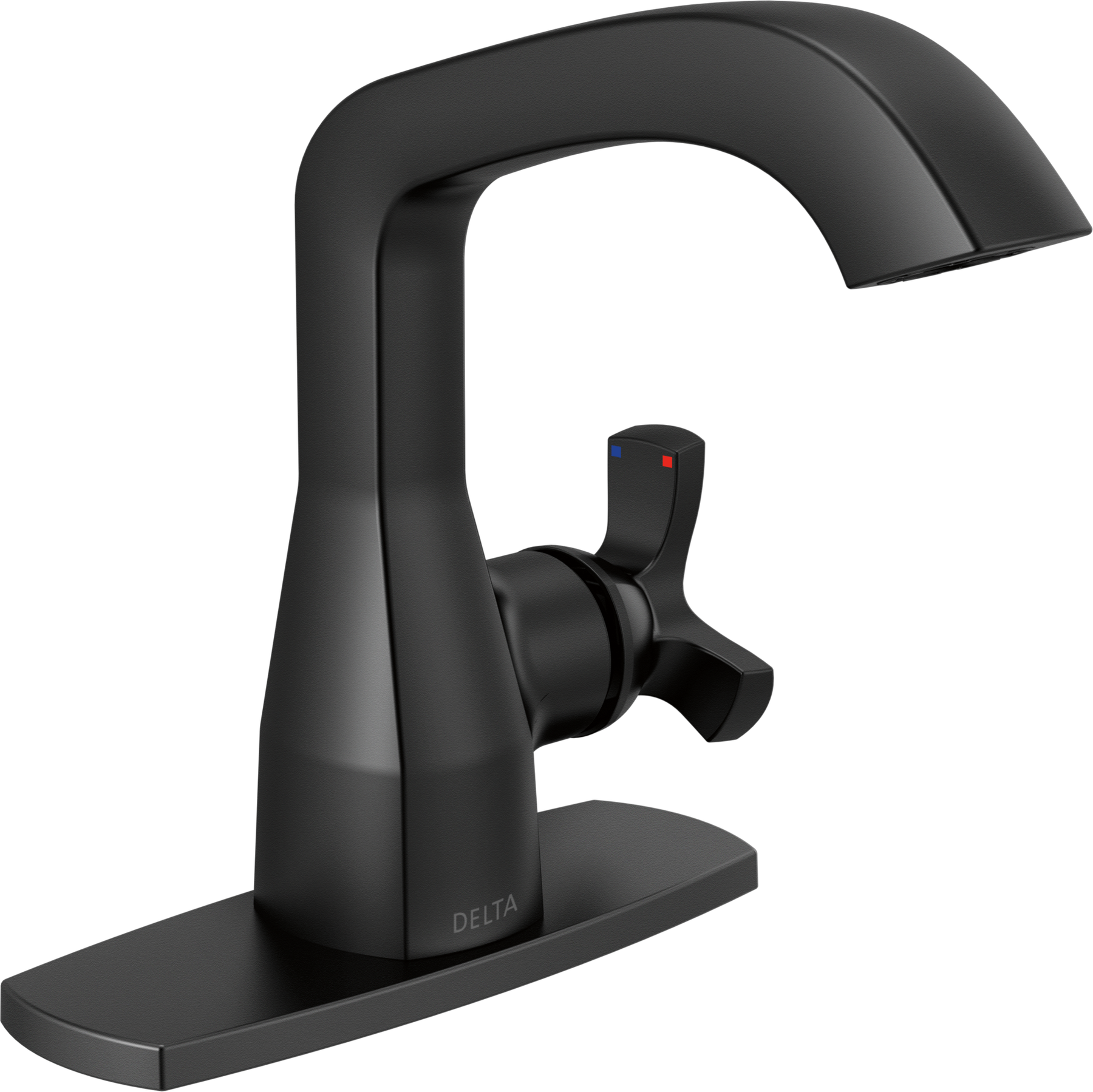 Single Handle Bathroom Faucet in Matte Black 5766-BLMPU-DST