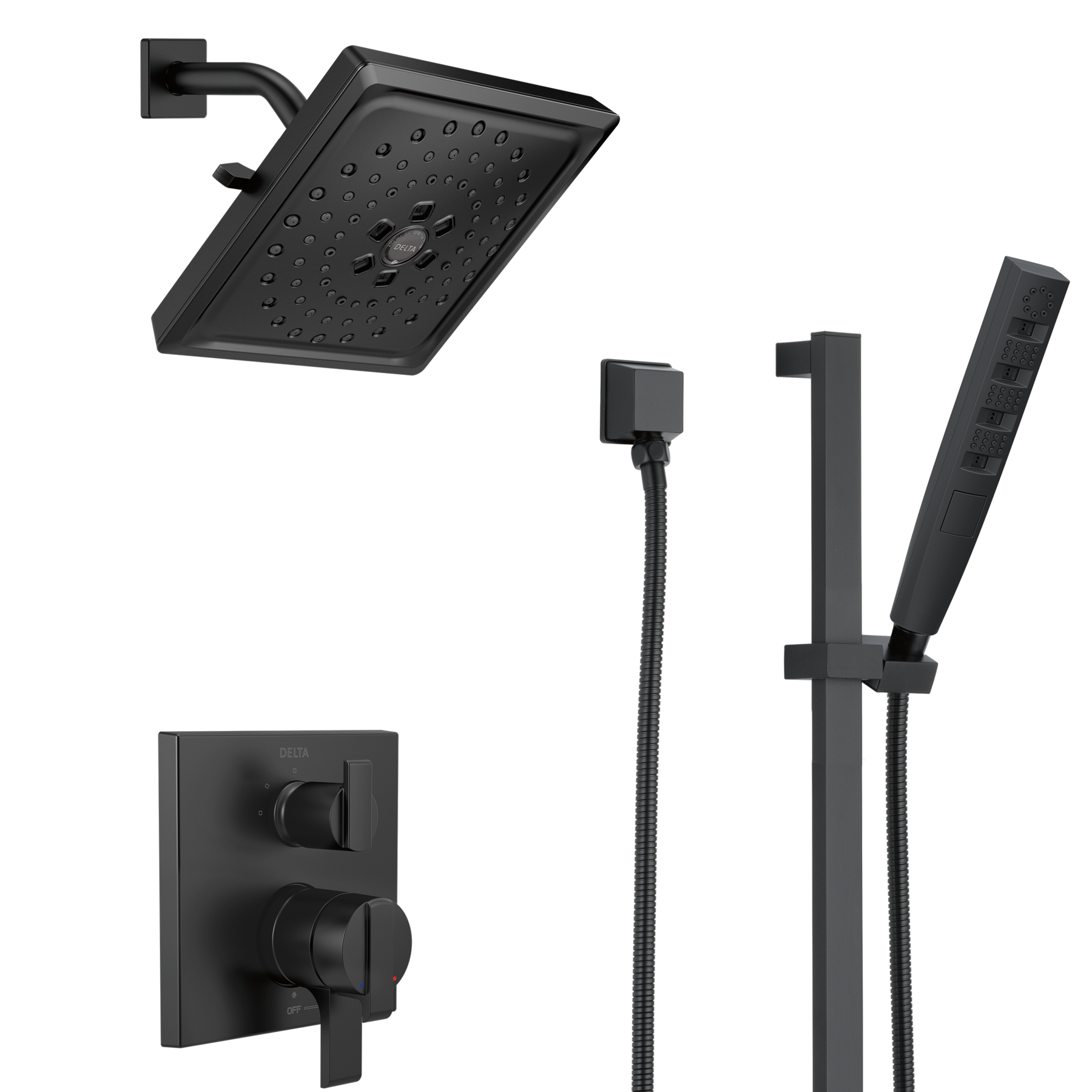 Integrated Diverter Trim 3S 2L 17S (Recertified) in Matte Black 
