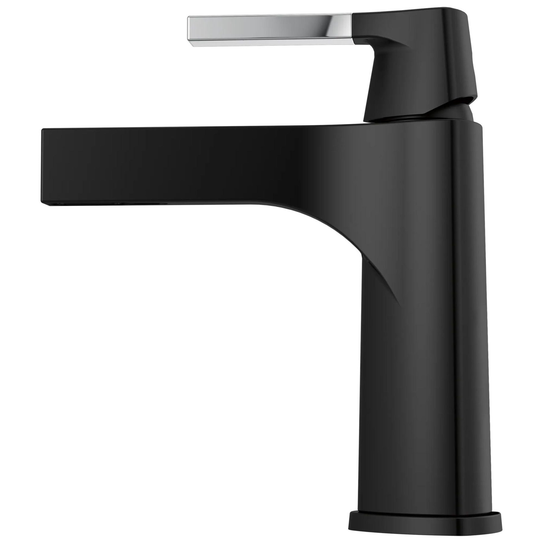 Single Handle Bathroom Faucet in Chrome / Matte Black 574-CSMPU