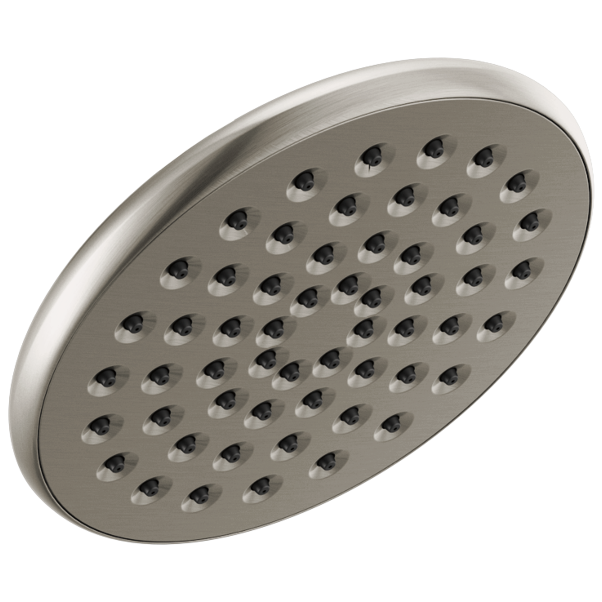 Delta Faucet Universal Showering Components Single-Setting Raincan Shower Head - Stainless