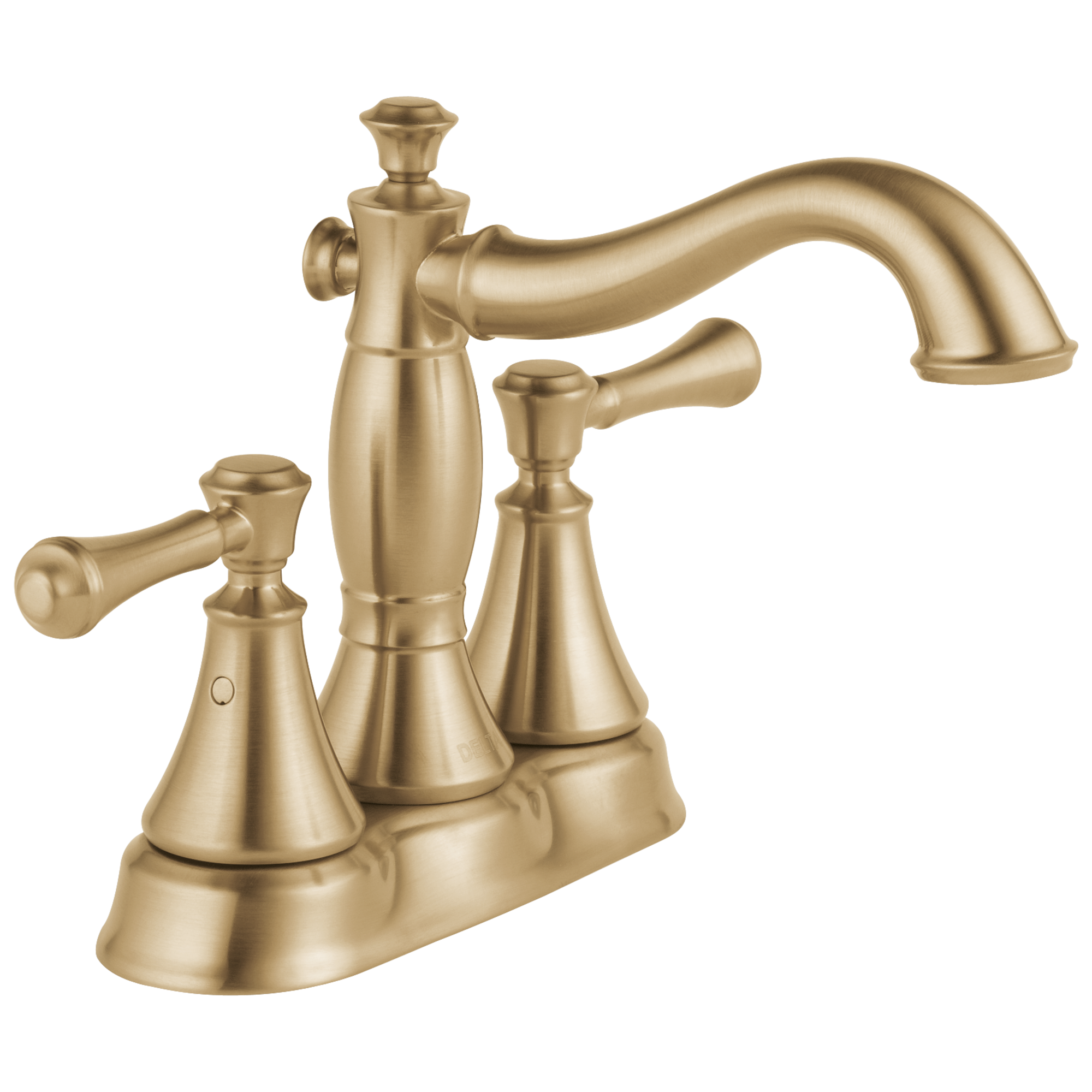 Delta Faucet CassidyE Two Handle Centerset Bathroom Faucet - Metal Pop-Up - Champagne Bronze