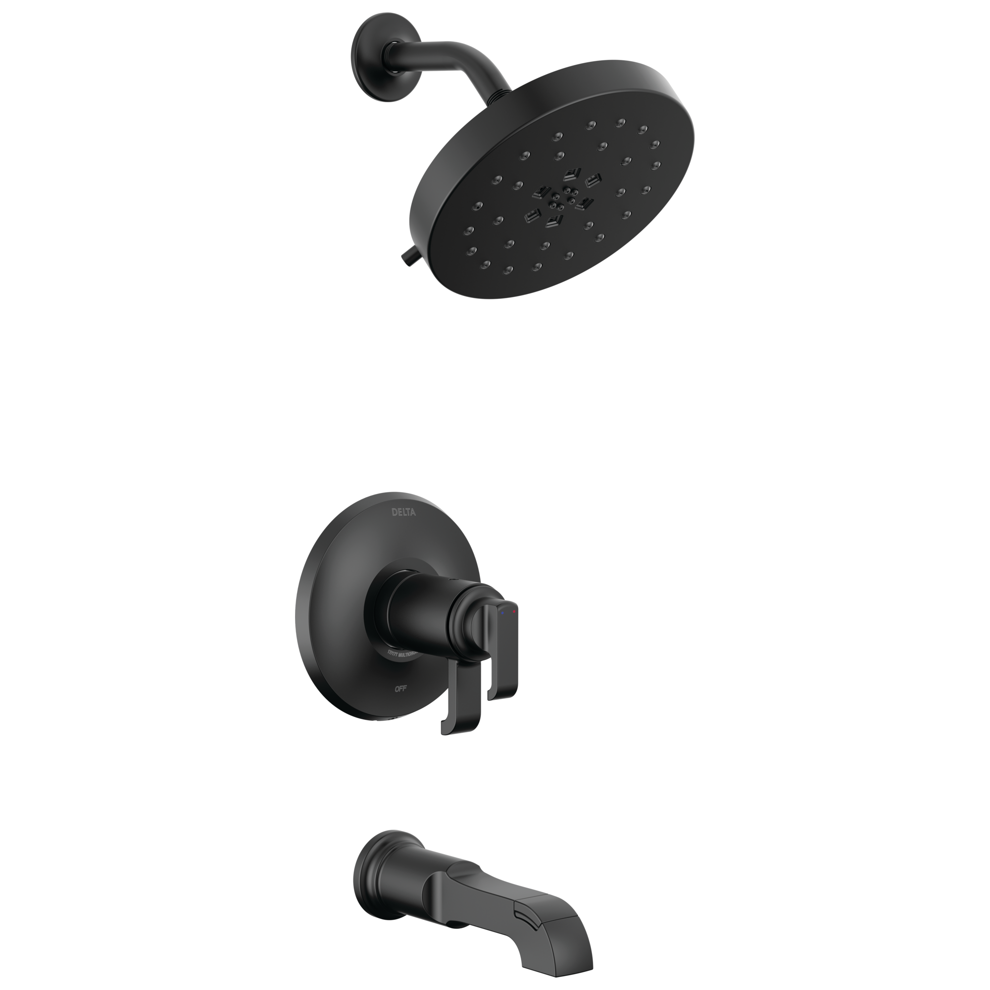 Delta Faucet Tetrae 17T Series Tub Shower Trim - Matte Black