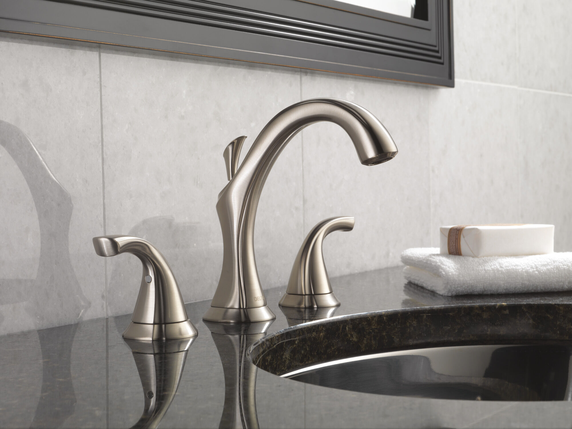 nyalon Two Handle Widespread Bathroom Faucet in Stainless 3592LF-SS